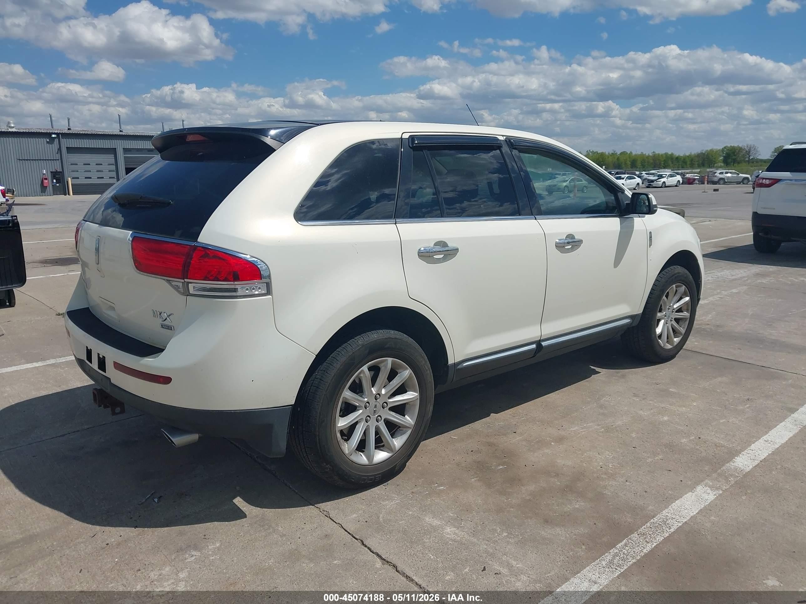 2013 Lincoln Mkx White vin: 2LMDJ8JK1DBL13432