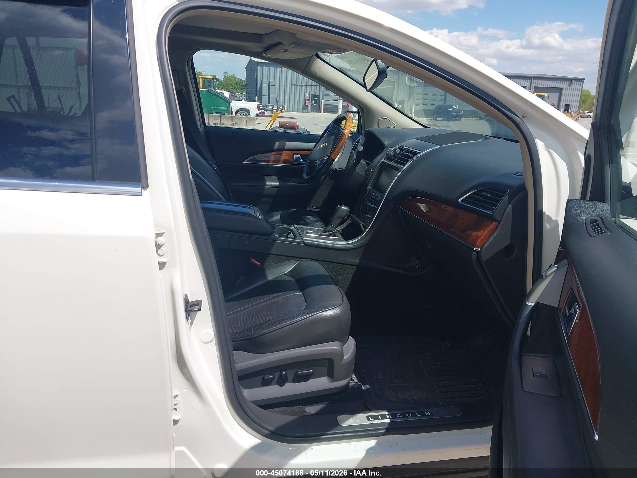 2013 Lincoln Mkx White vin: 2LMDJ8JK1DBL13432