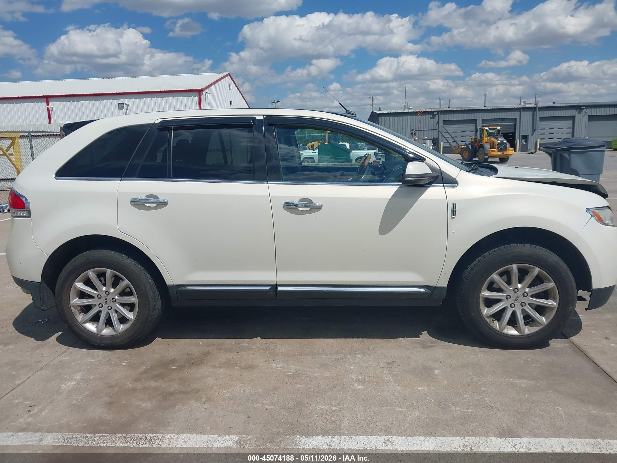 2013 Lincoln Mkx White vin: 2LMDJ8JK1DBL13432