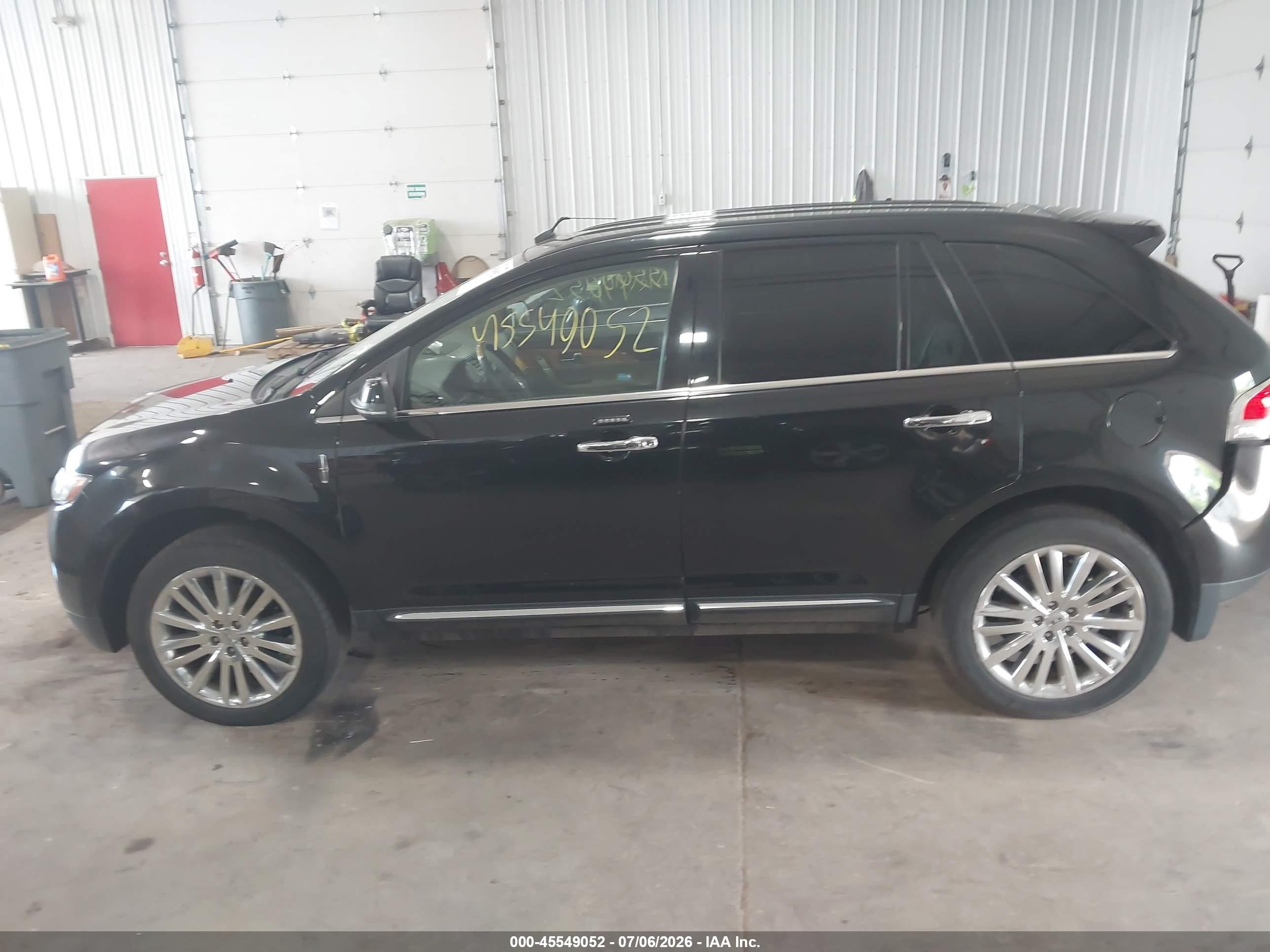 2013 Lincoln Mkx   Black vin: 2LMDJ8JK1DBL17013