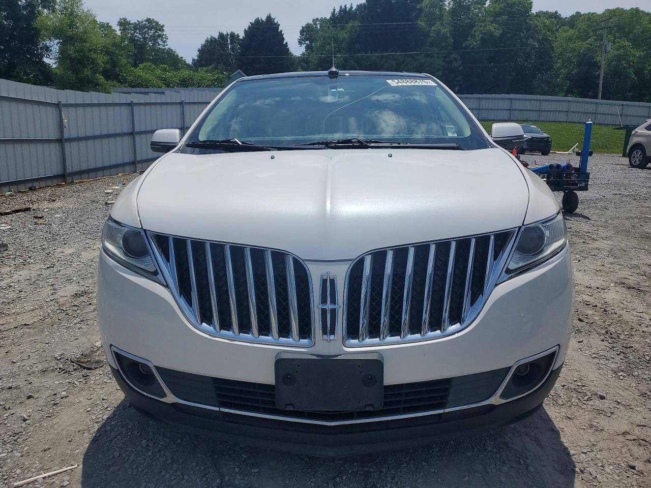 2013 Lincoln Mkx White vin: 2LMDJ8JK1DBL25015