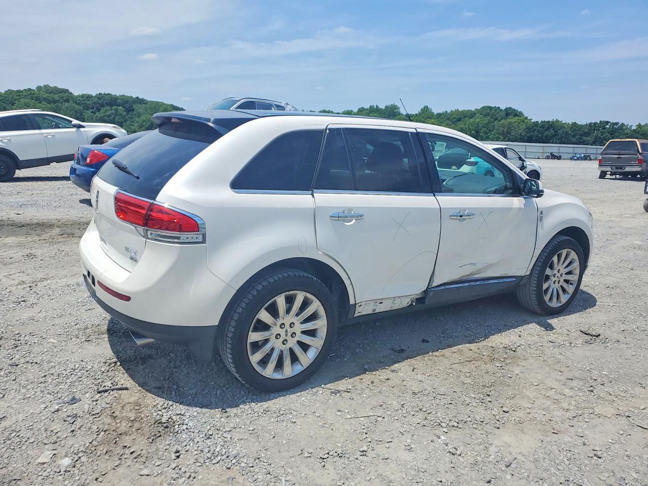 2013 Lincoln Mkx White vin: 2LMDJ8JK1DBL25015
