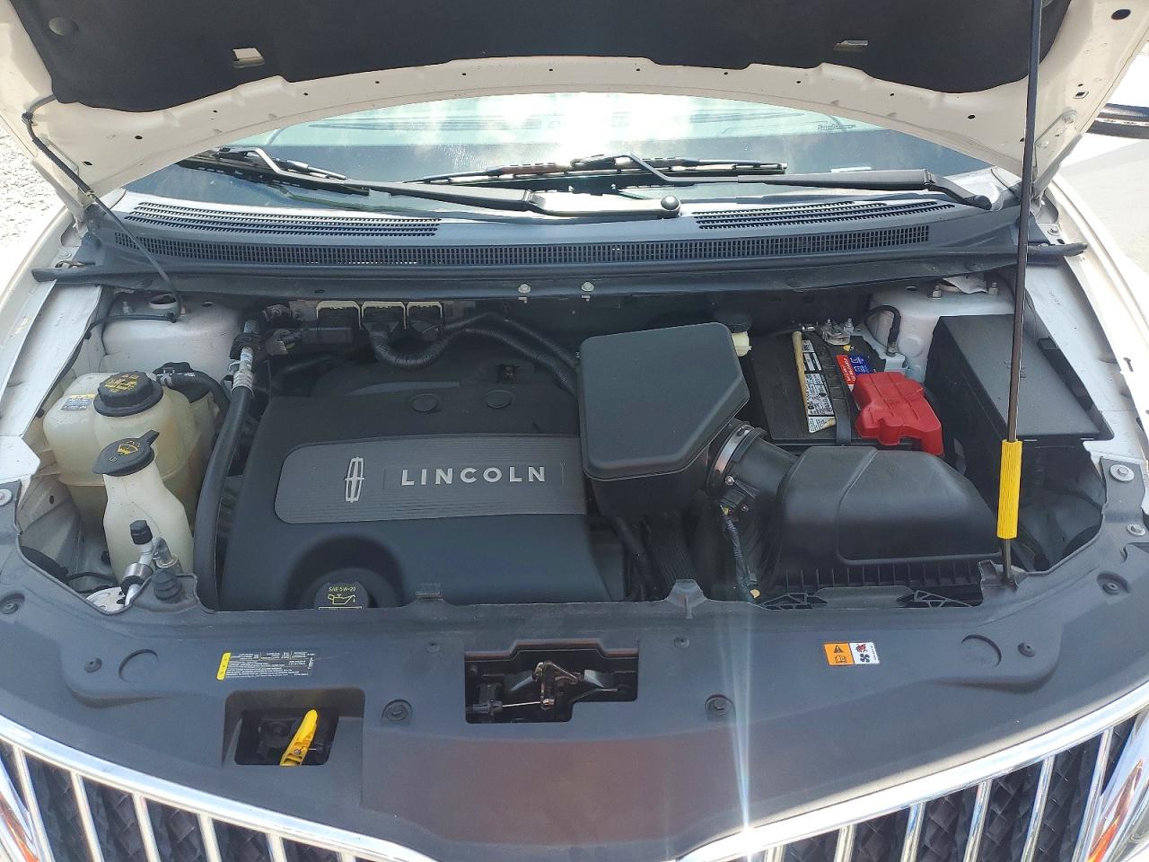 2013 Lincoln Mkx White vin: 2LMDJ8JK1DBL25015