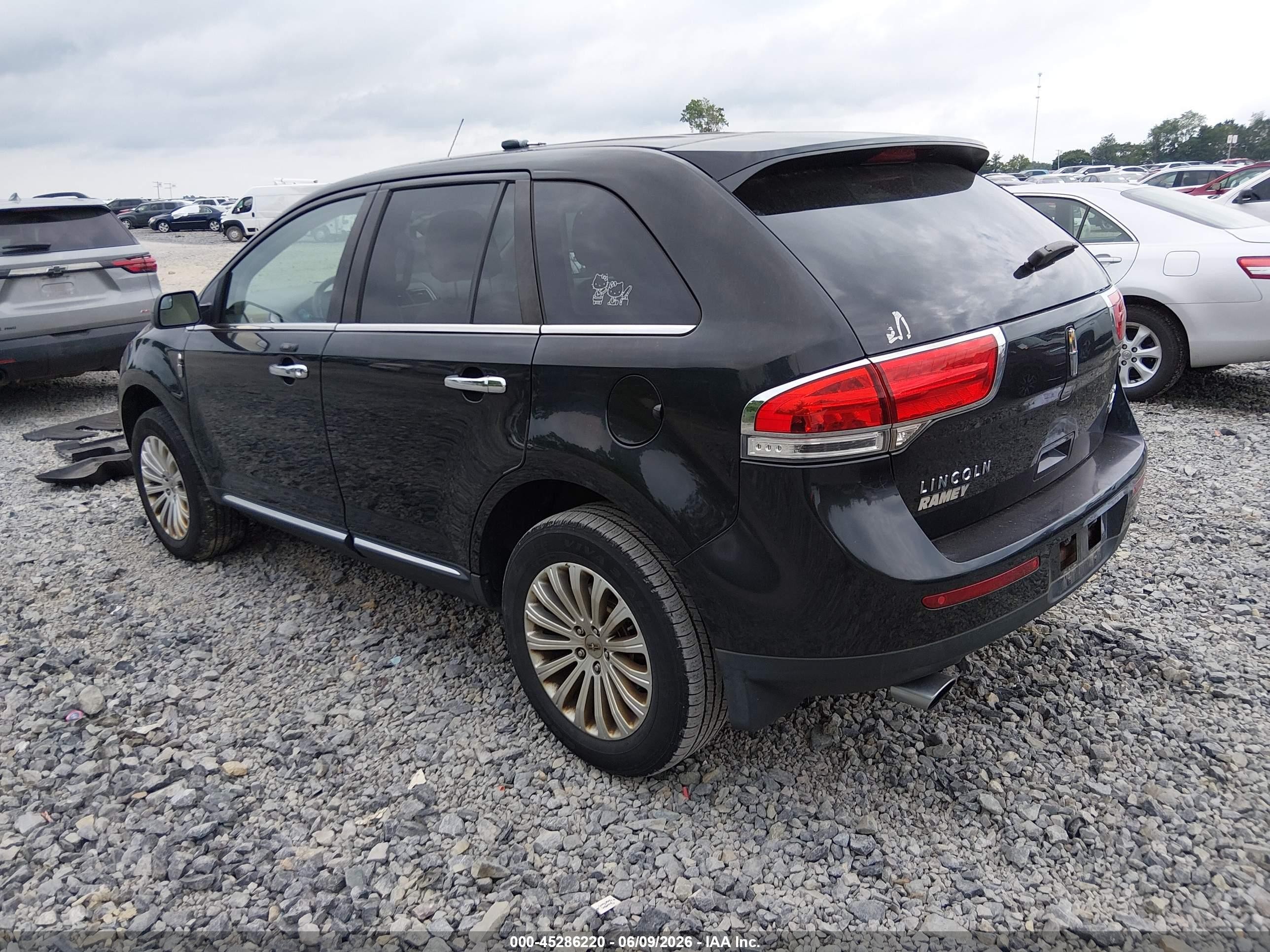 2013 Lincoln Mkx   Black vin: 2LMDJ8JK1DBL33261