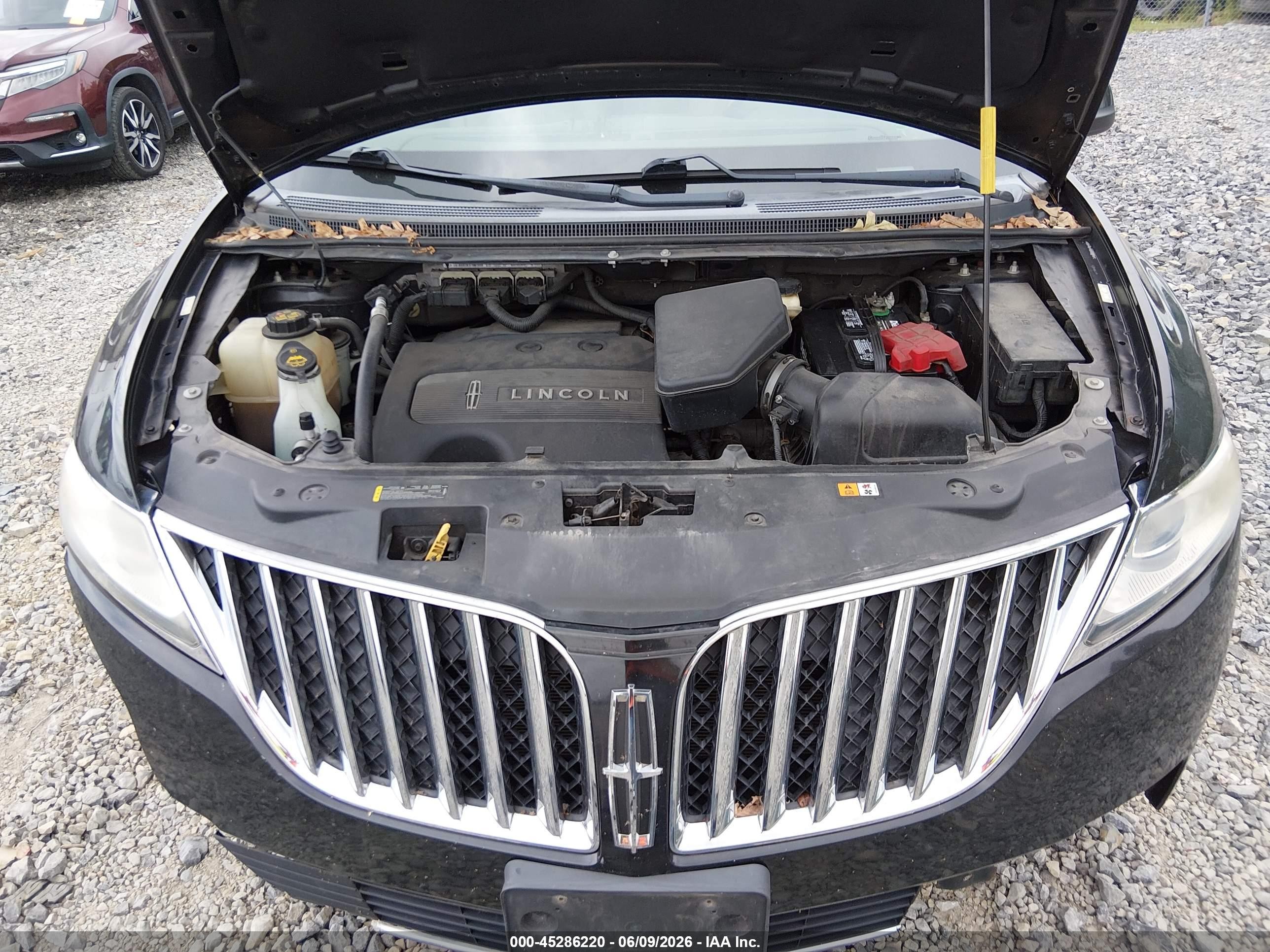 2013 Lincoln Mkx   Black vin: 2LMDJ8JK1DBL33261