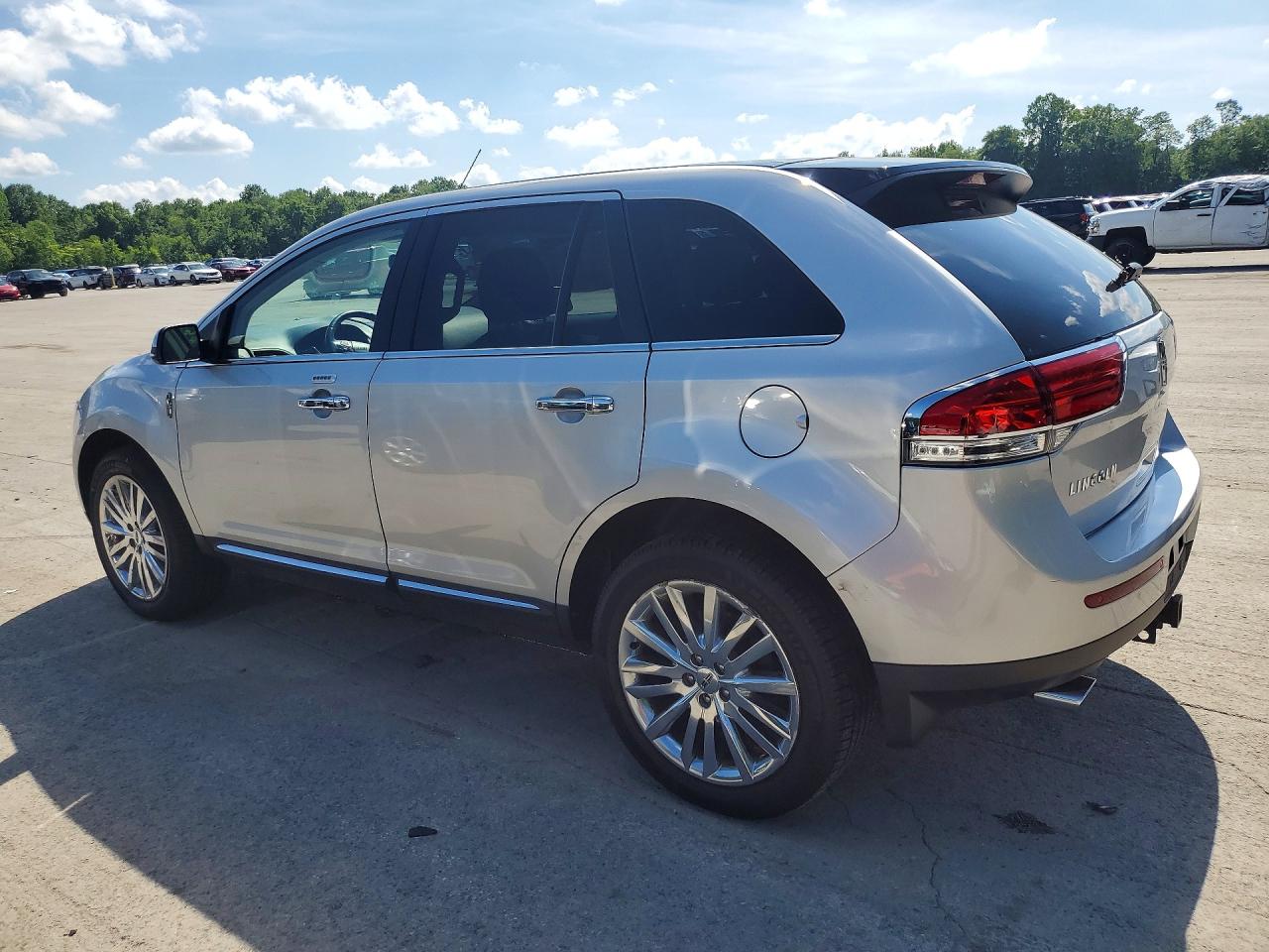 2013 Lincoln Mkx Silver vin: 2LMDJ8JK1DBL40341