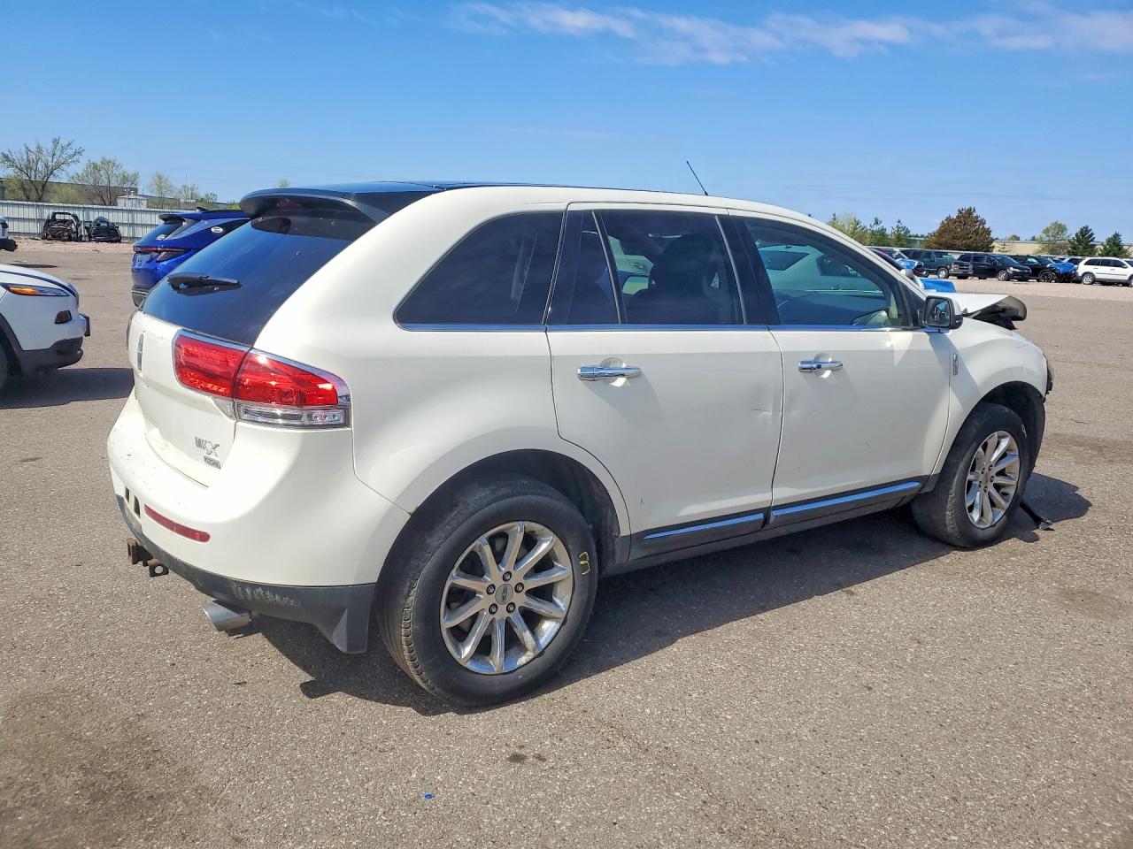 2013 Lincoln Mkx White vin: 2LMDJ8JK1DBL40873