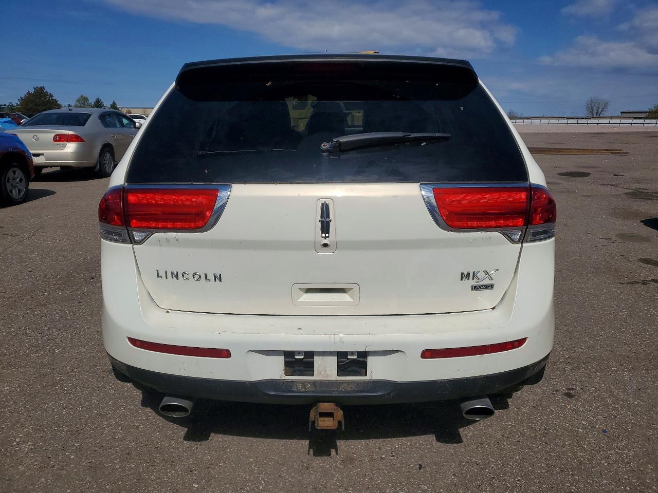 2013 Lincoln Mkx White vin: 2LMDJ8JK1DBL40873