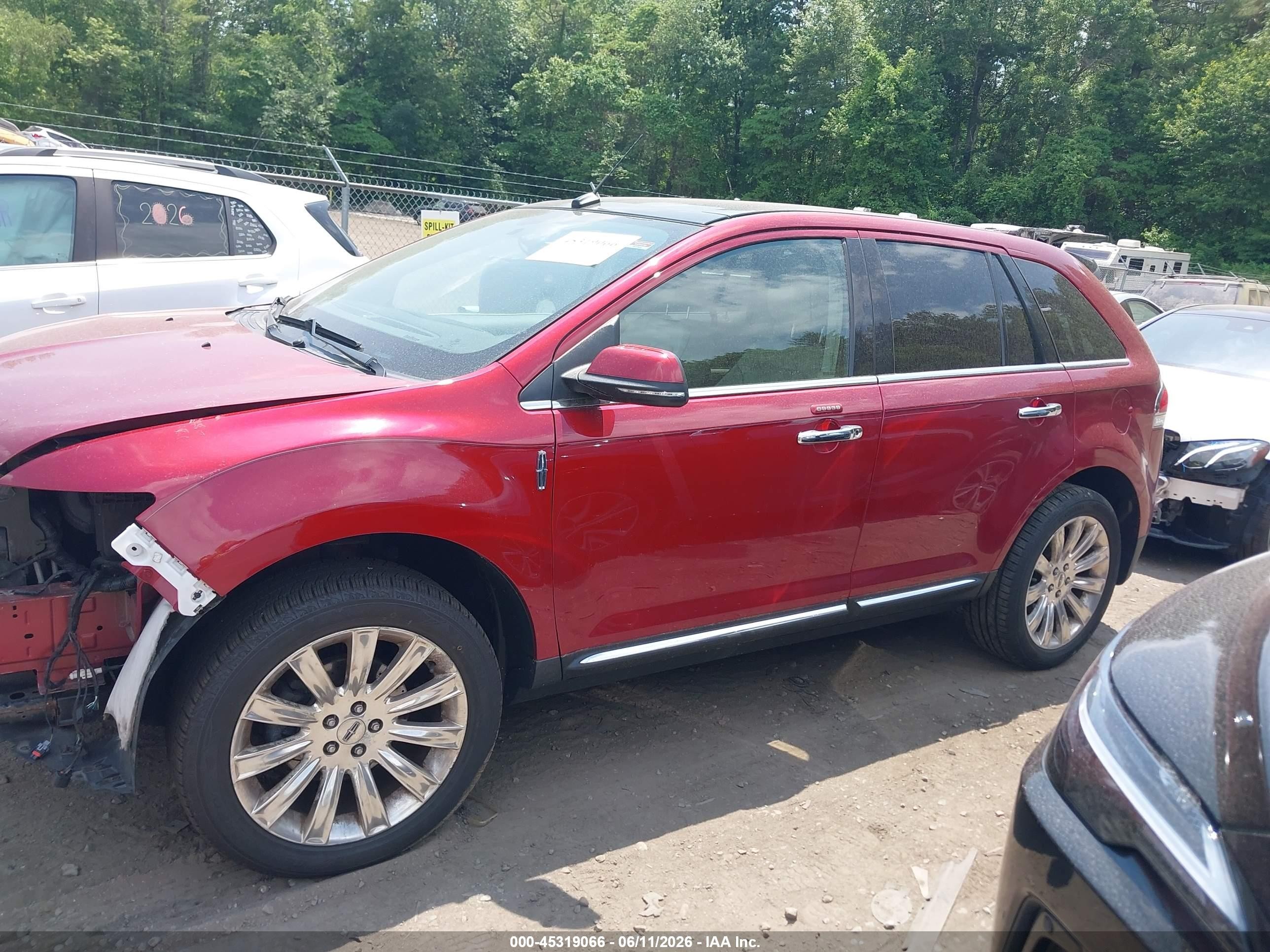 2014 Lincoln Mkx   Red vin: 2LMDJ8JK1EBL10676