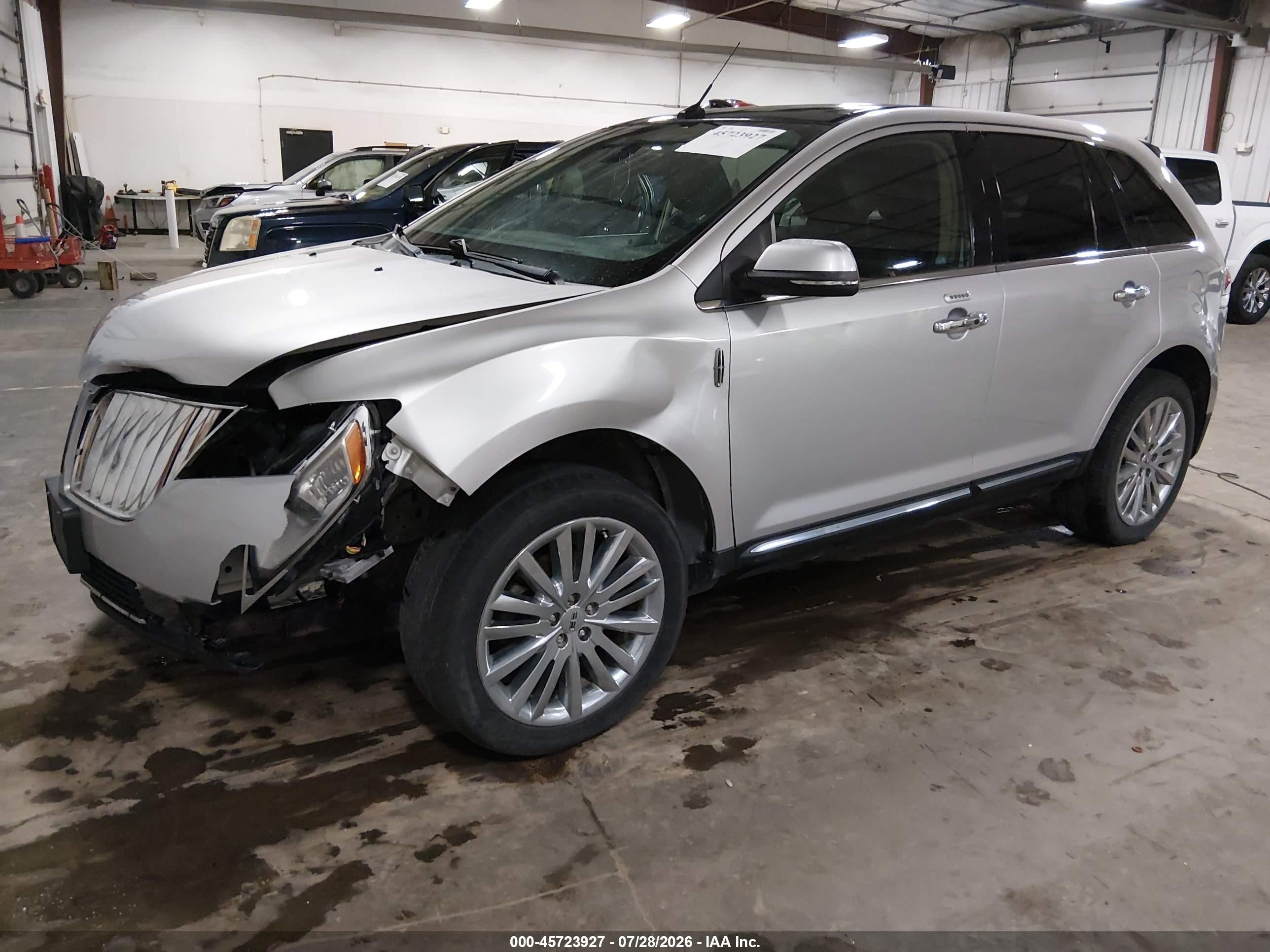 2014 Lincoln Mkx   Silver vin: 2LMDJ8JK1EBL12461