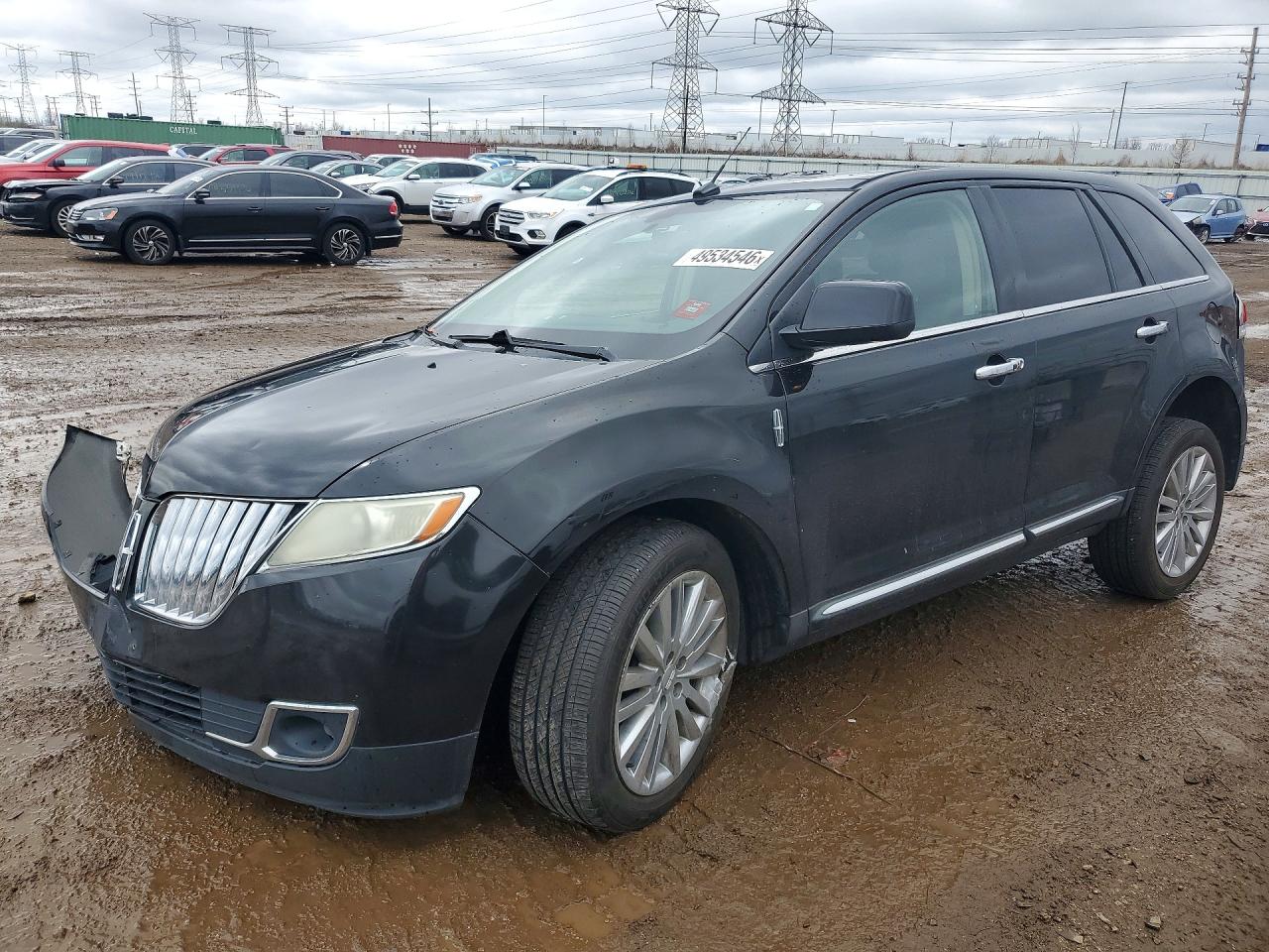 2011 Lincoln Mkx Black vin: 2LMDJ8JK2BBJ15763
