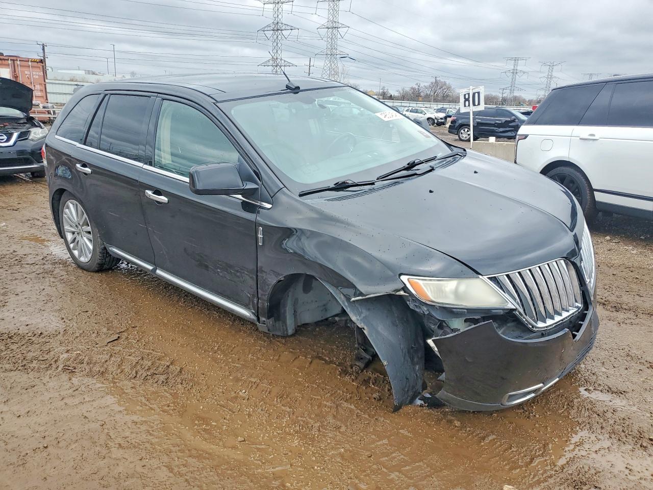 2011 Lincoln Mkx Black vin: 2LMDJ8JK2BBJ15763