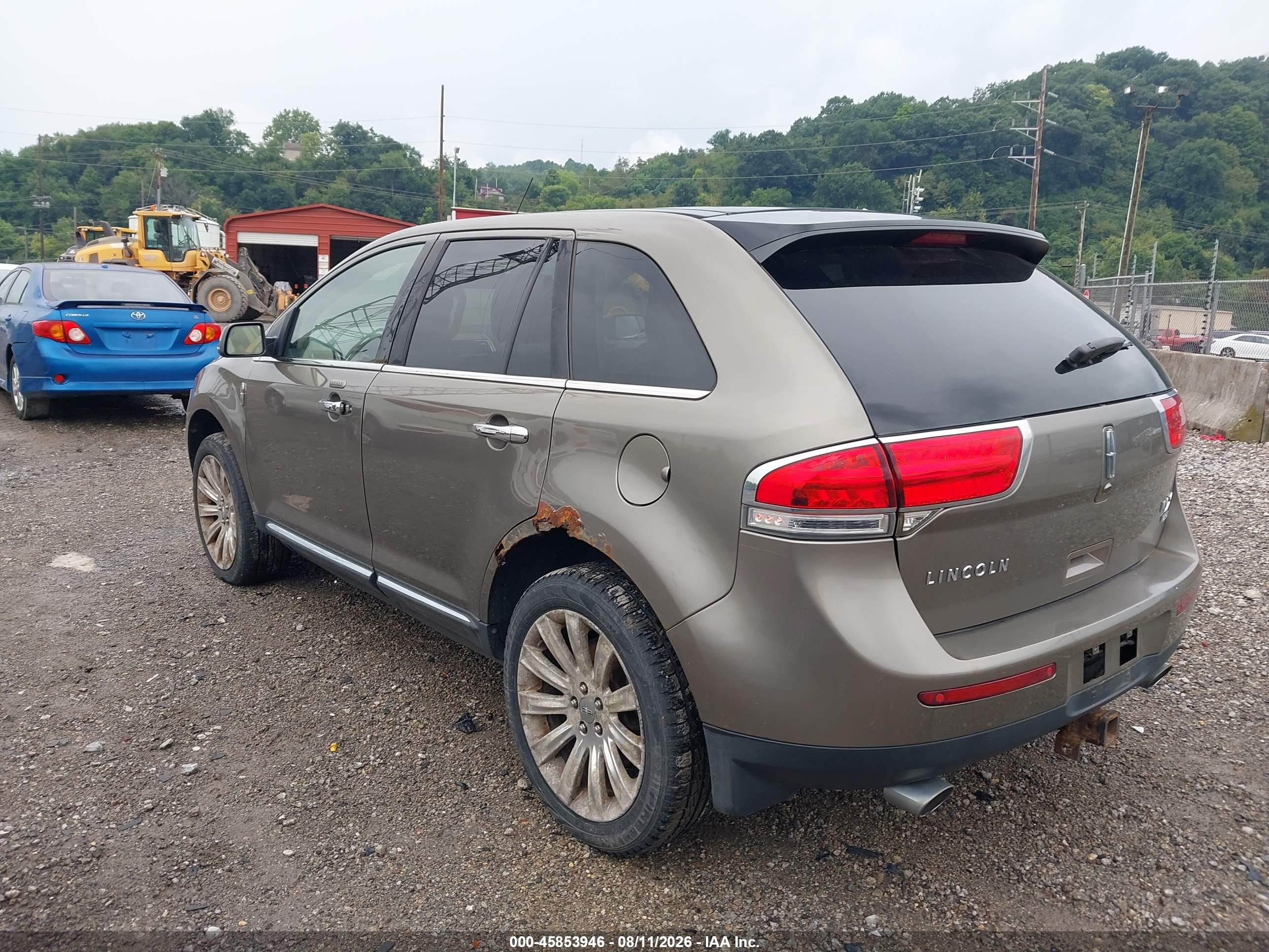2012 Lincoln Mkx   Коричневый vin: 2LMDJ8JK2CBL12899