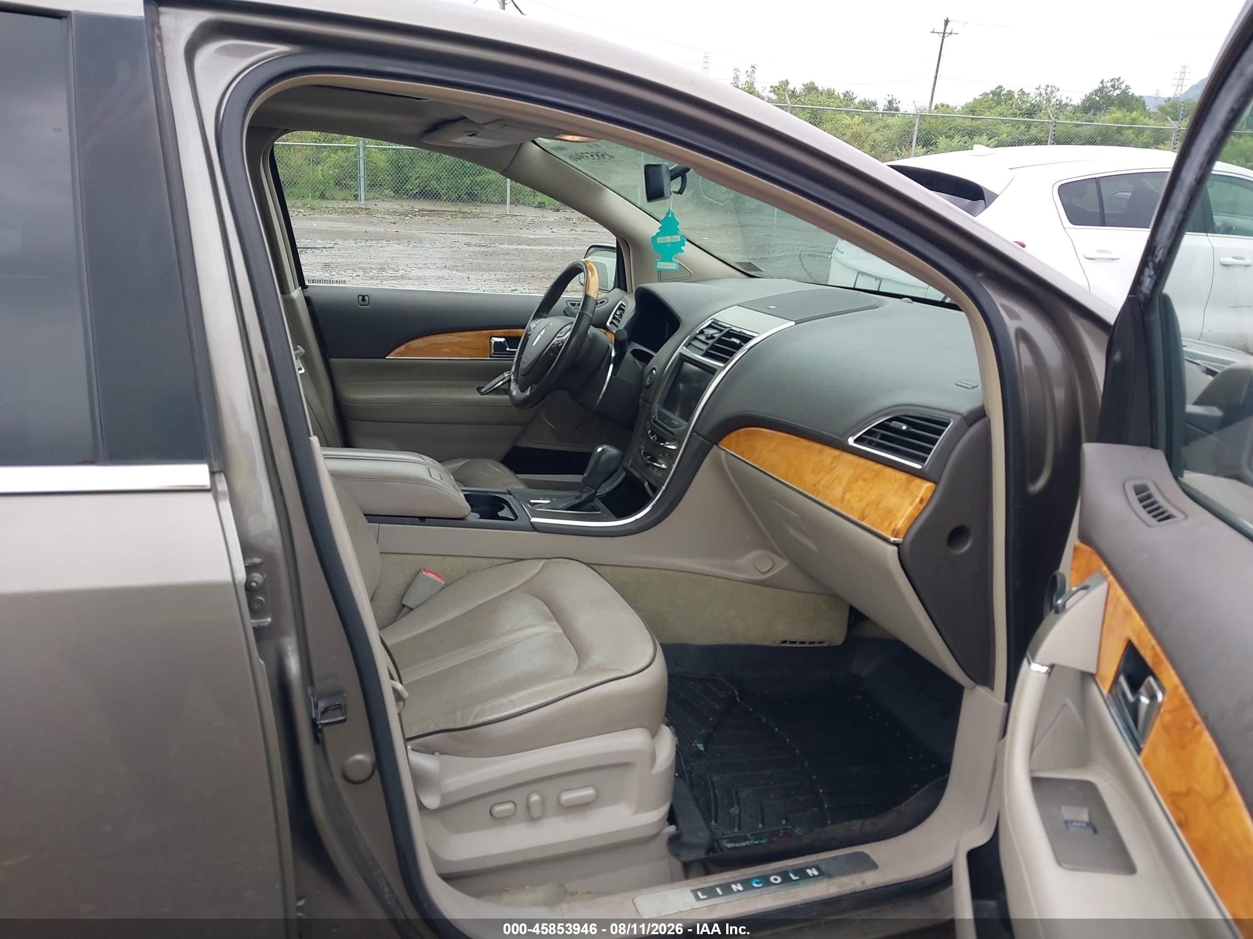 2012 Lincoln Mkx   Коричневый vin: 2LMDJ8JK2CBL12899