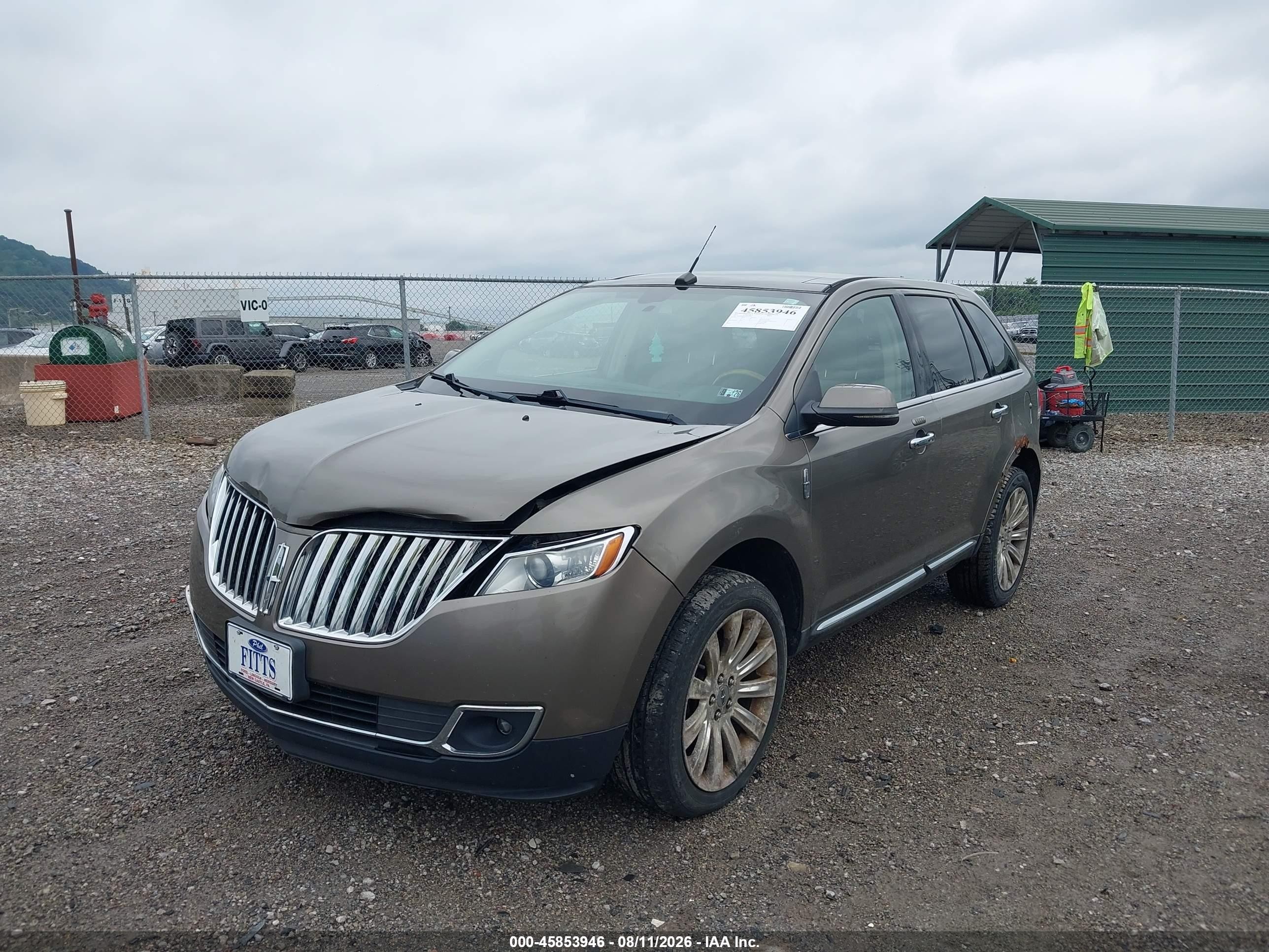 2012 Lincoln Mkx   Коричневый vin: 2LMDJ8JK2CBL12899