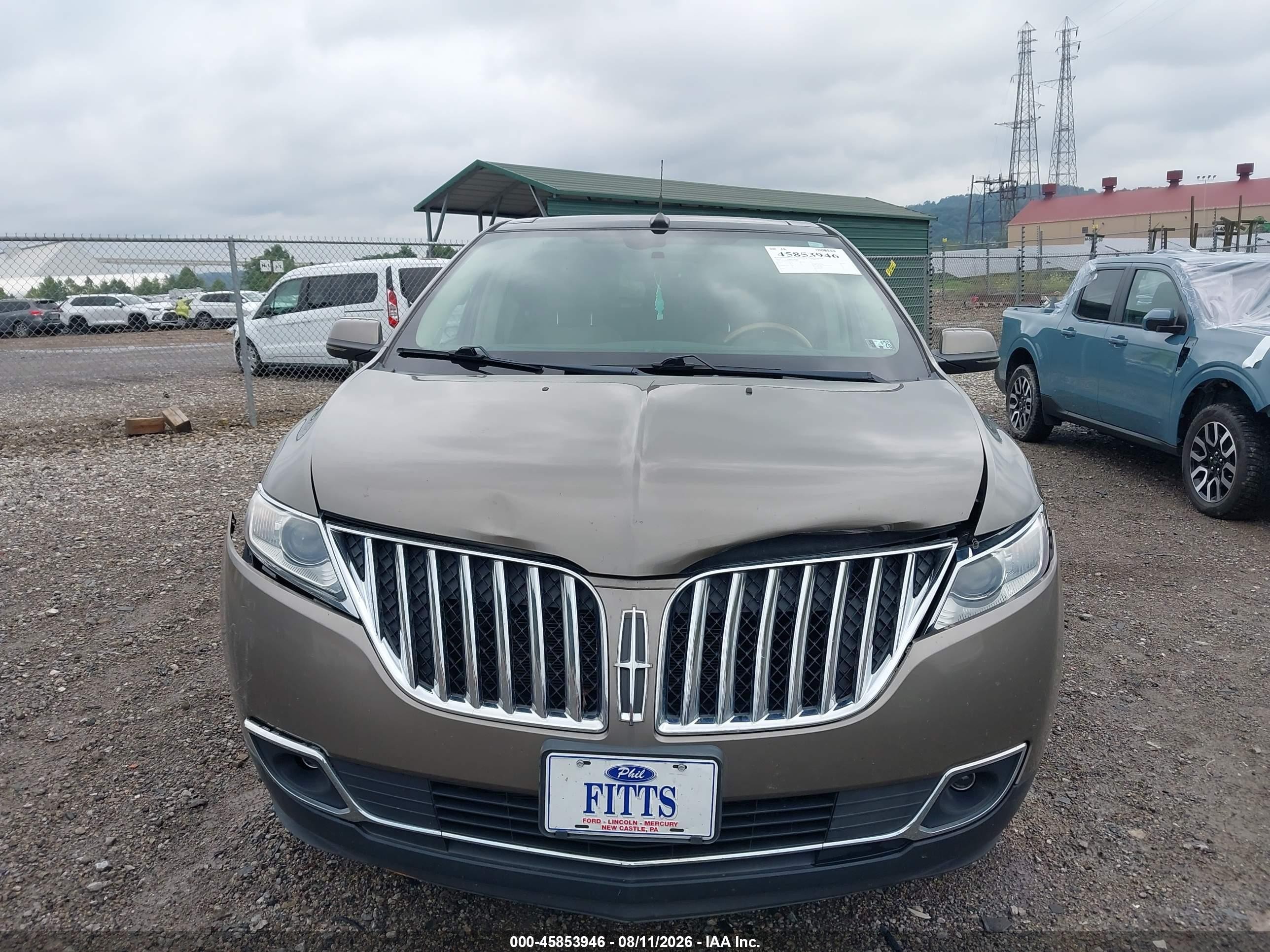 2012 Lincoln Mkx   Коричневый vin: 2LMDJ8JK2CBL12899