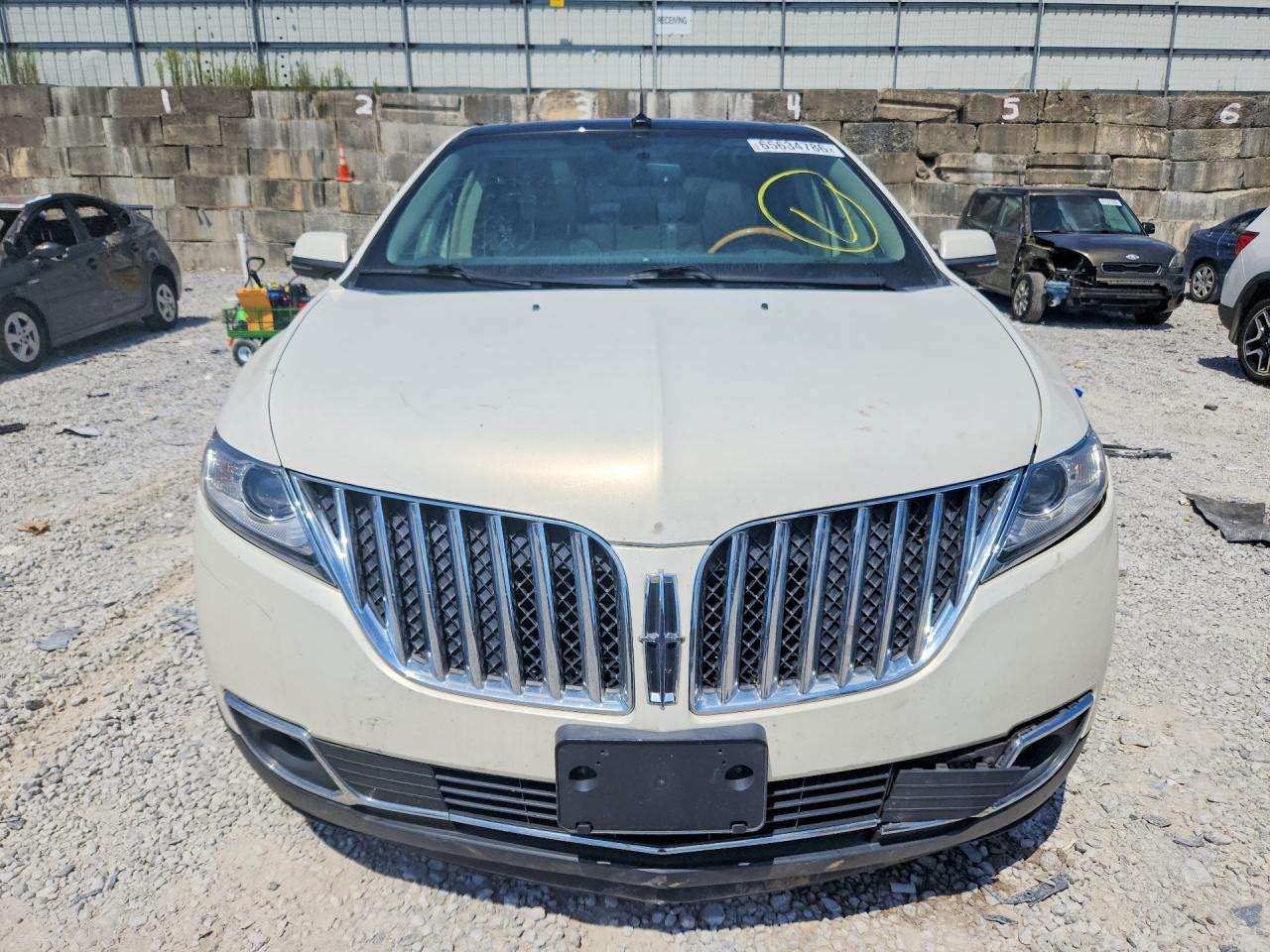 2013 Lincoln Mkx White vin: 2LMDJ8JK2DBL09731