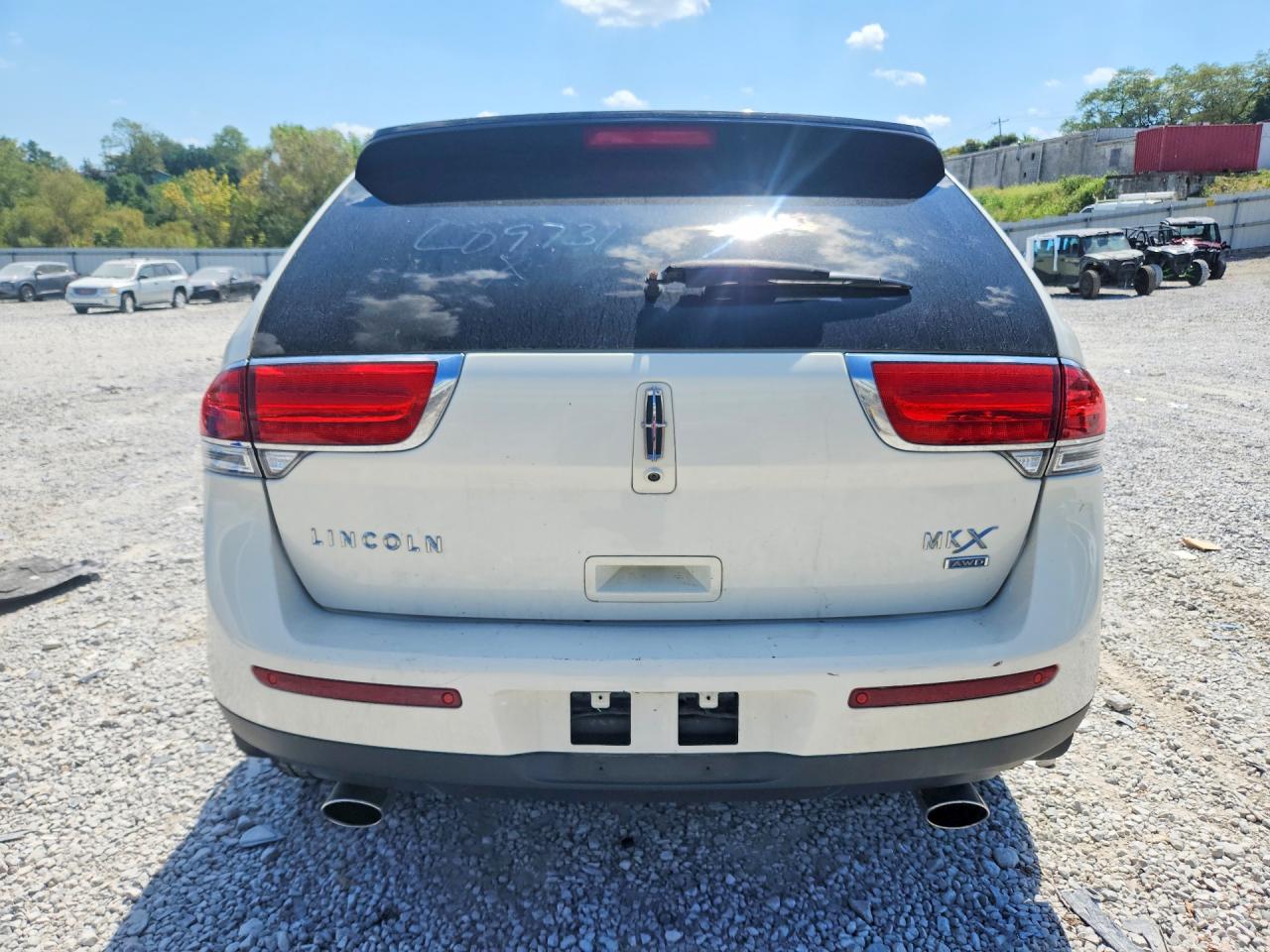2013 Lincoln Mkx White vin: 2LMDJ8JK2DBL09731