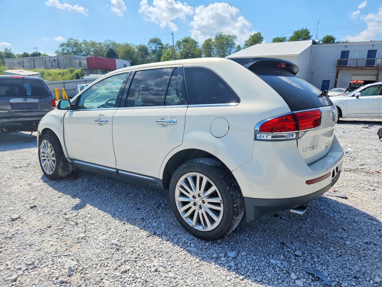 2013 Lincoln Mkx White vin: 2LMDJ8JK2DBL09731