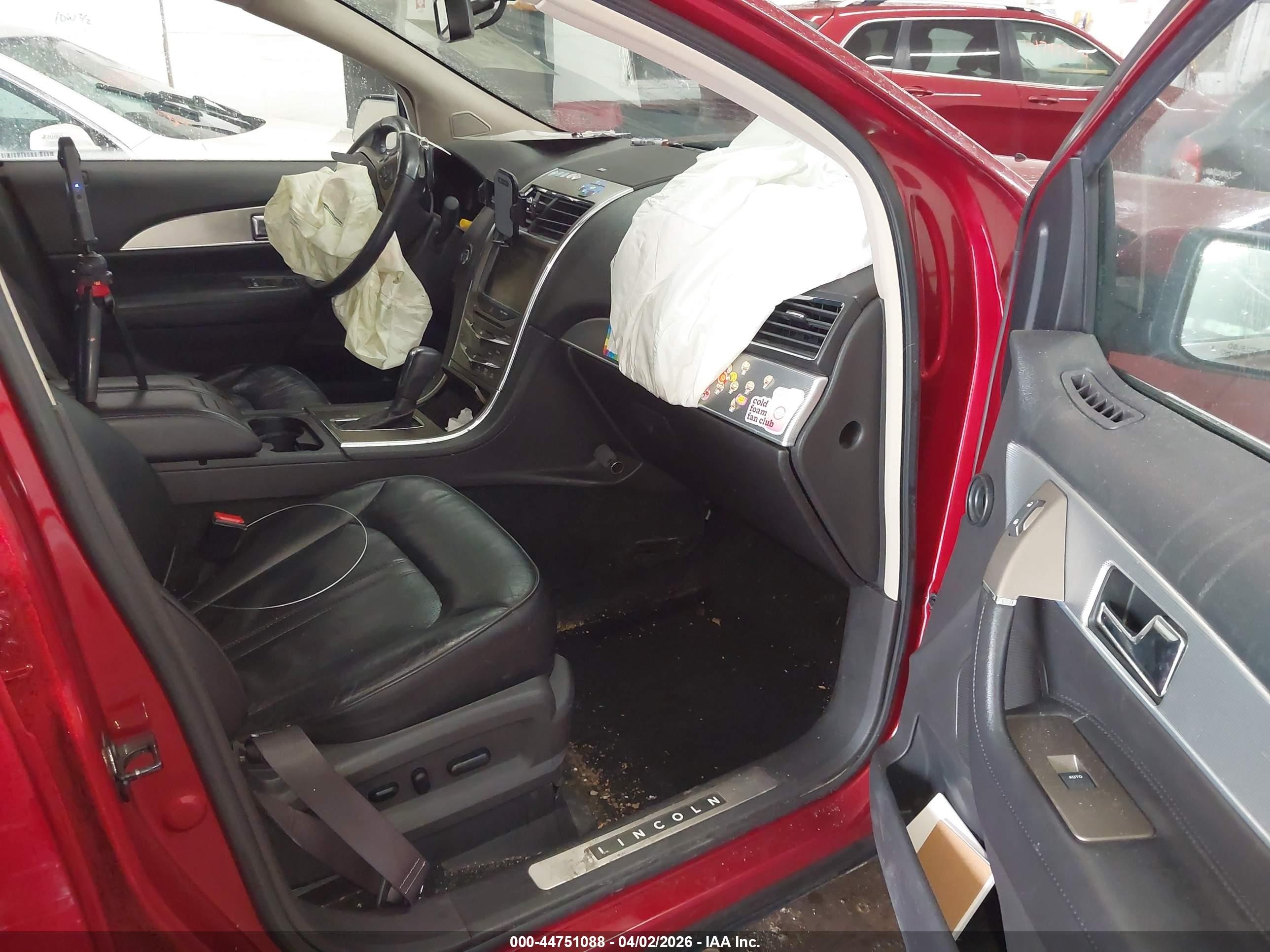 2013 Lincoln Mkx   Red vin: 2LMDJ8JK2DBL14363