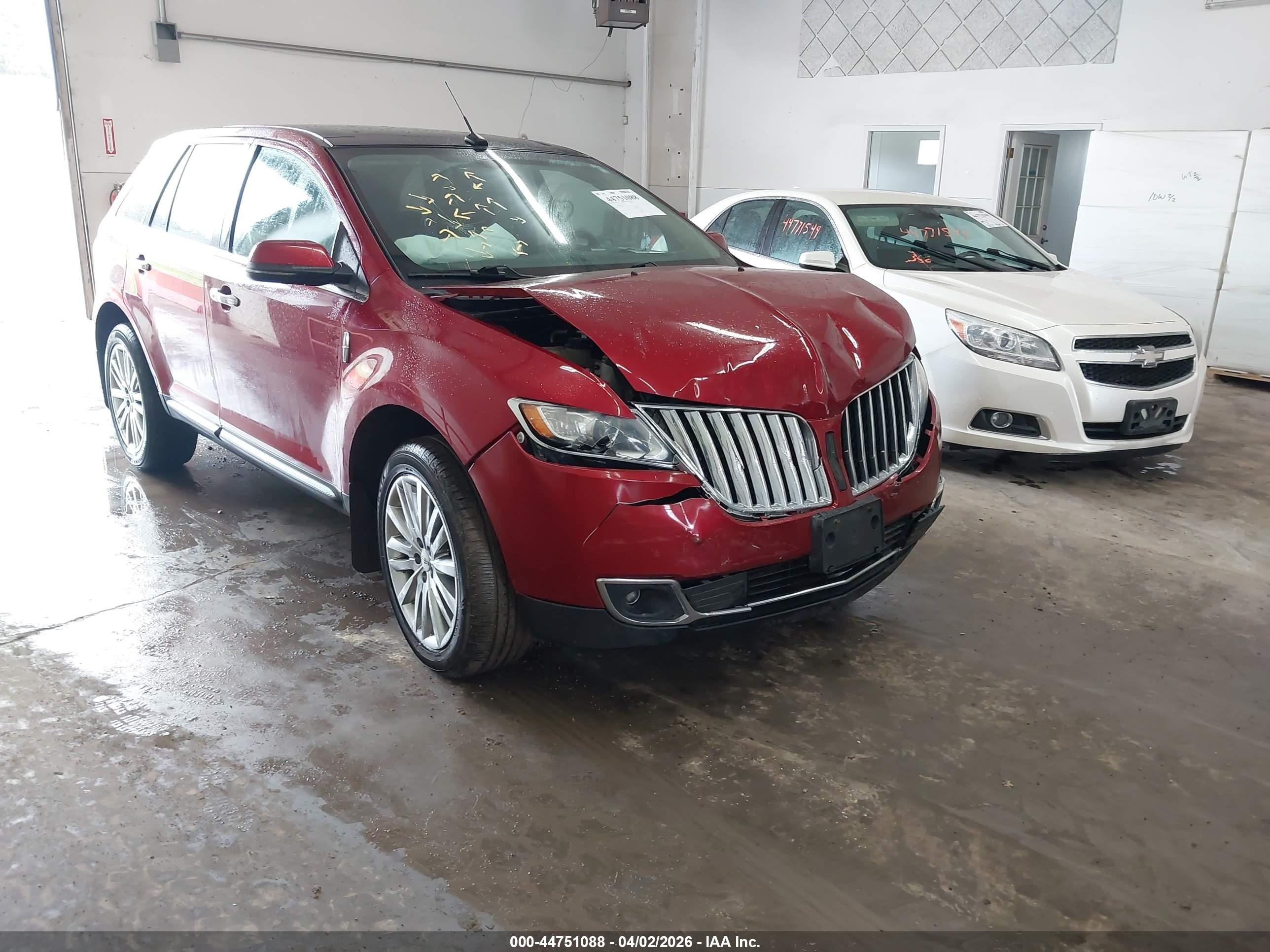 2013 Lincoln Mkx   Red vin: 2LMDJ8JK2DBL14363
