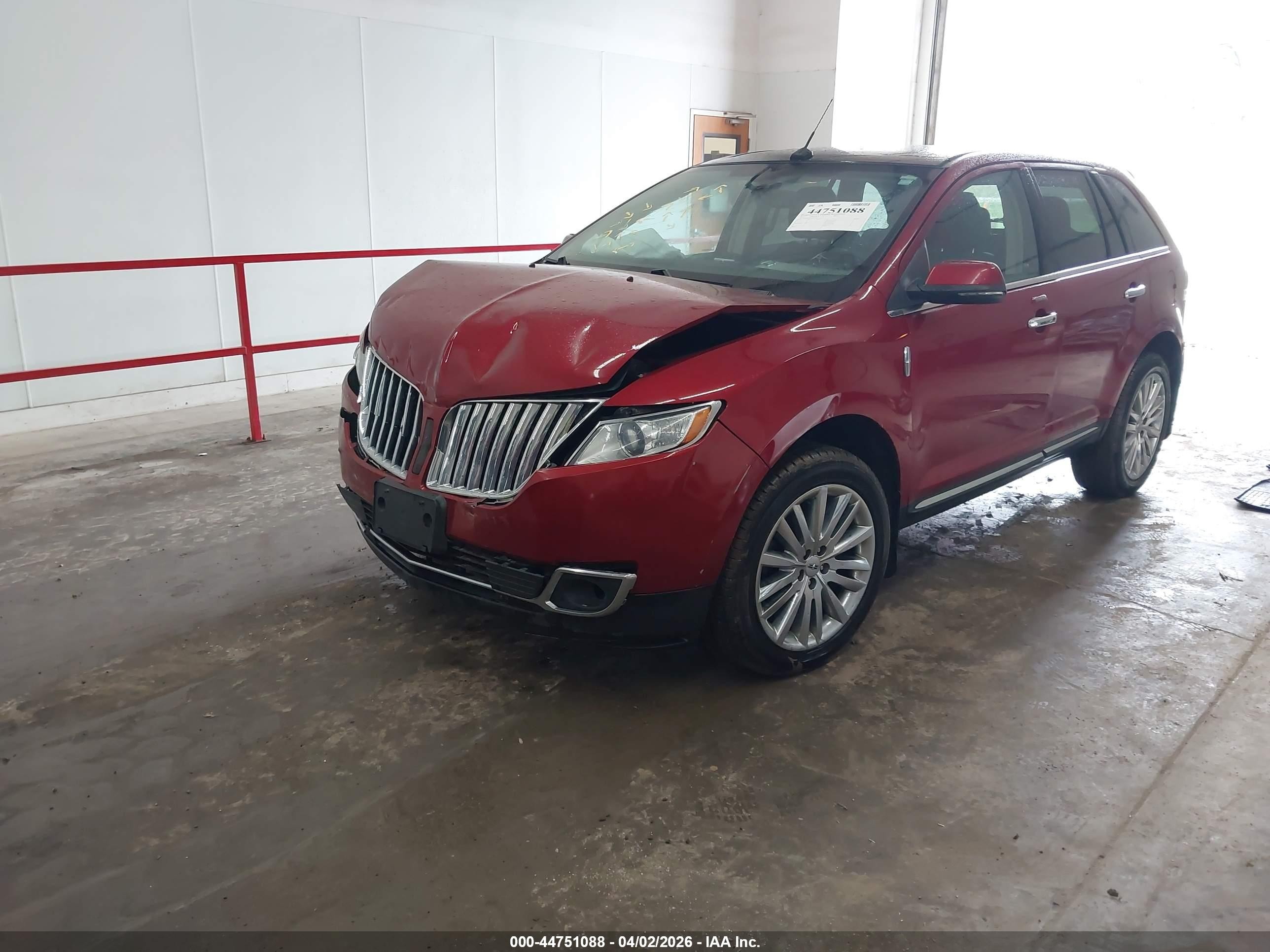 2013 Lincoln Mkx   Red vin: 2LMDJ8JK2DBL14363