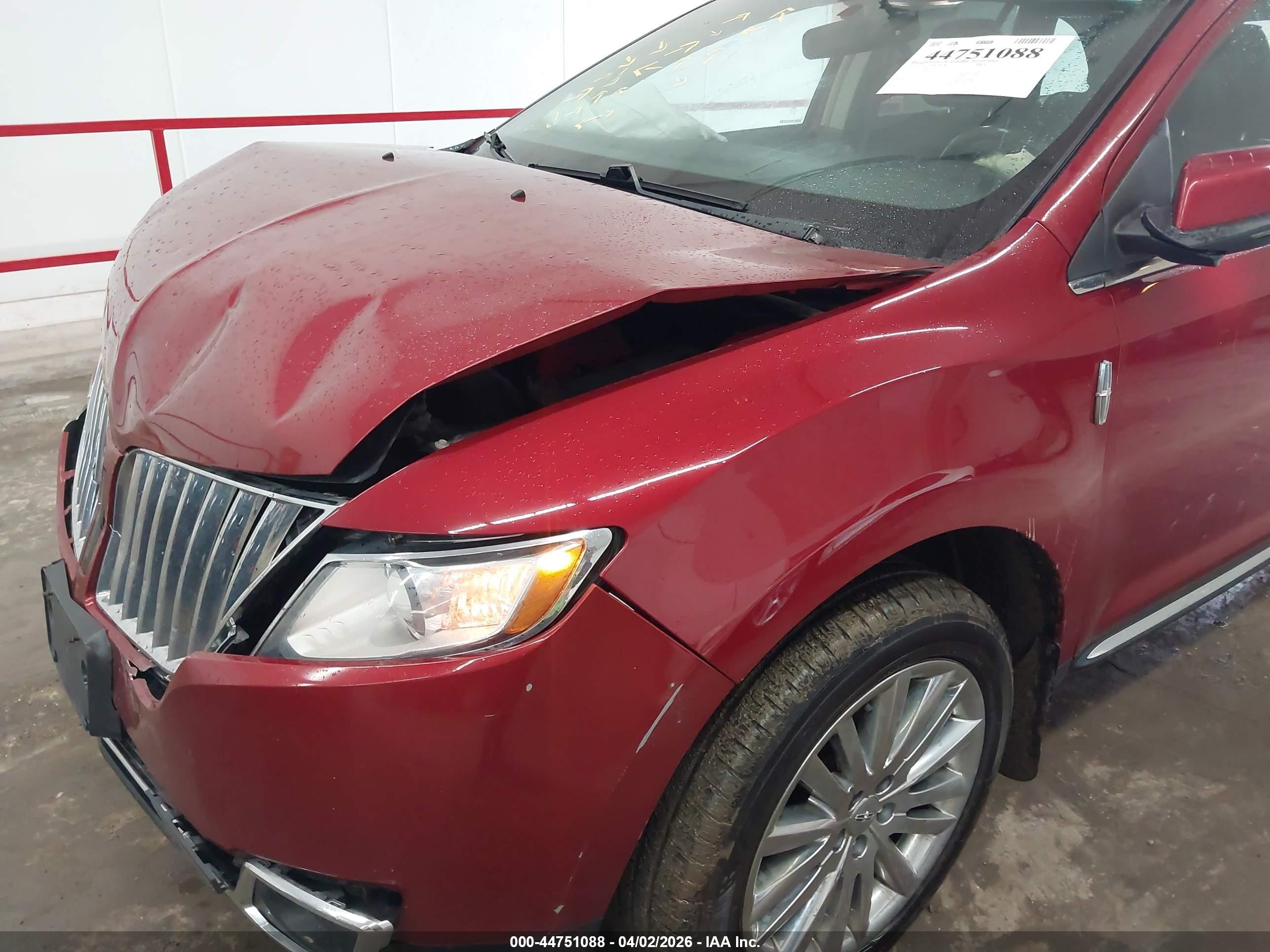 2013 Lincoln Mkx   Red vin: 2LMDJ8JK2DBL14363