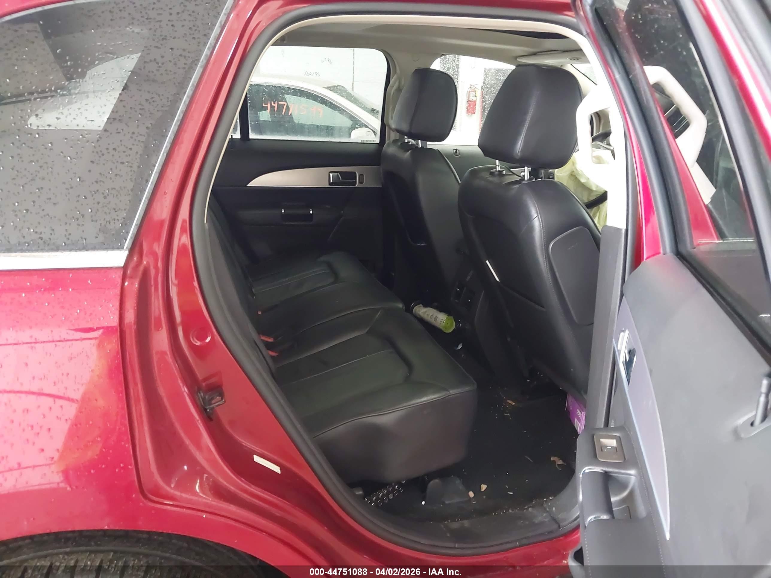 2013 Lincoln Mkx   Red vin: 2LMDJ8JK2DBL14363
