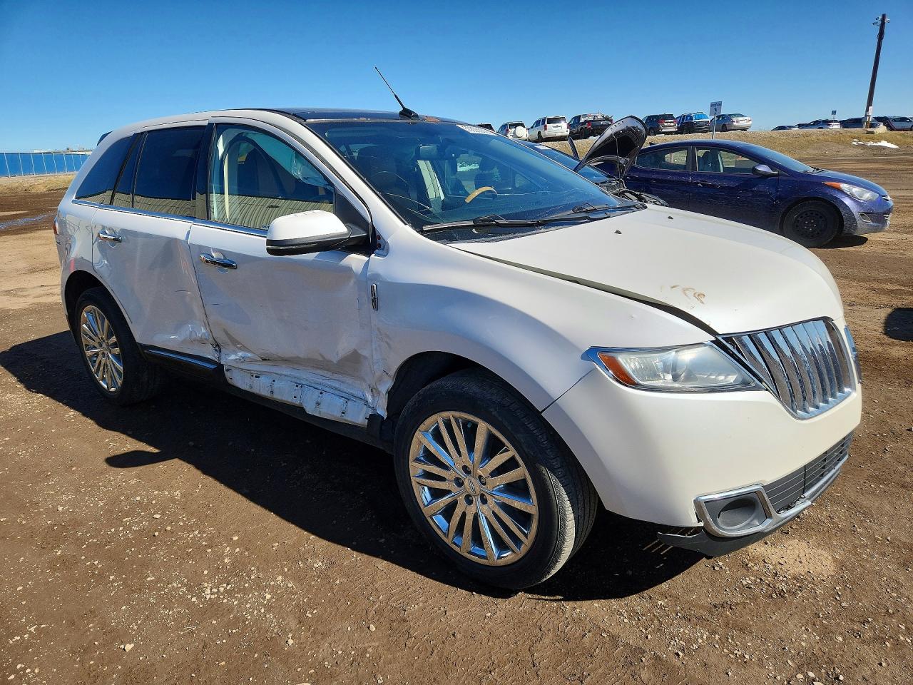 2013 Lincoln Mkx White vin: 2LMDJ8JK2DBL29087