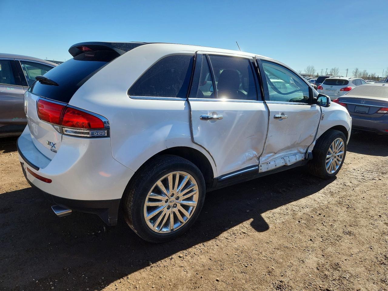 2013 Lincoln Mkx White vin: 2LMDJ8JK2DBL29087