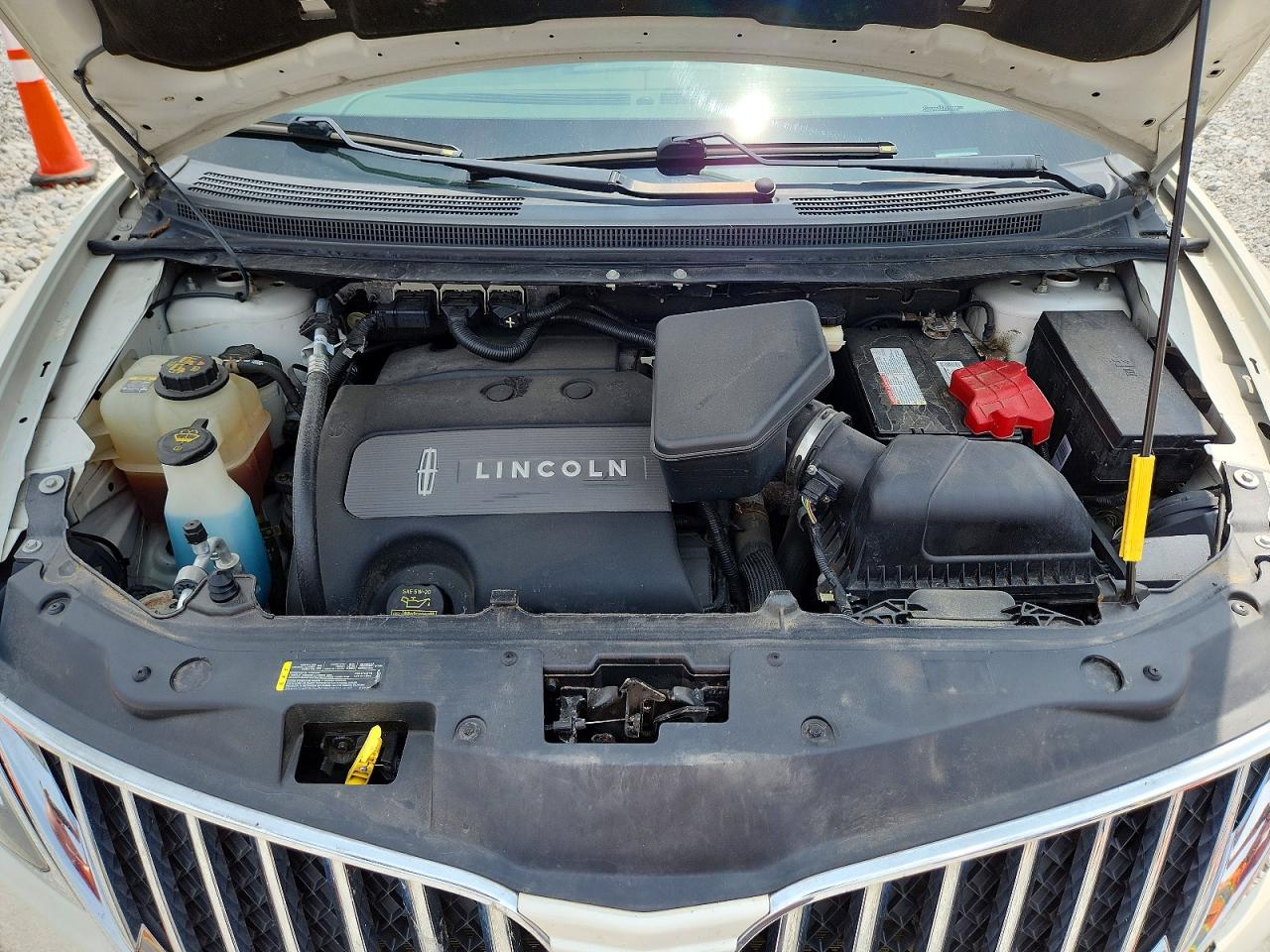2013 Lincoln Mkx White vin: 2LMDJ8JK2DBL39750