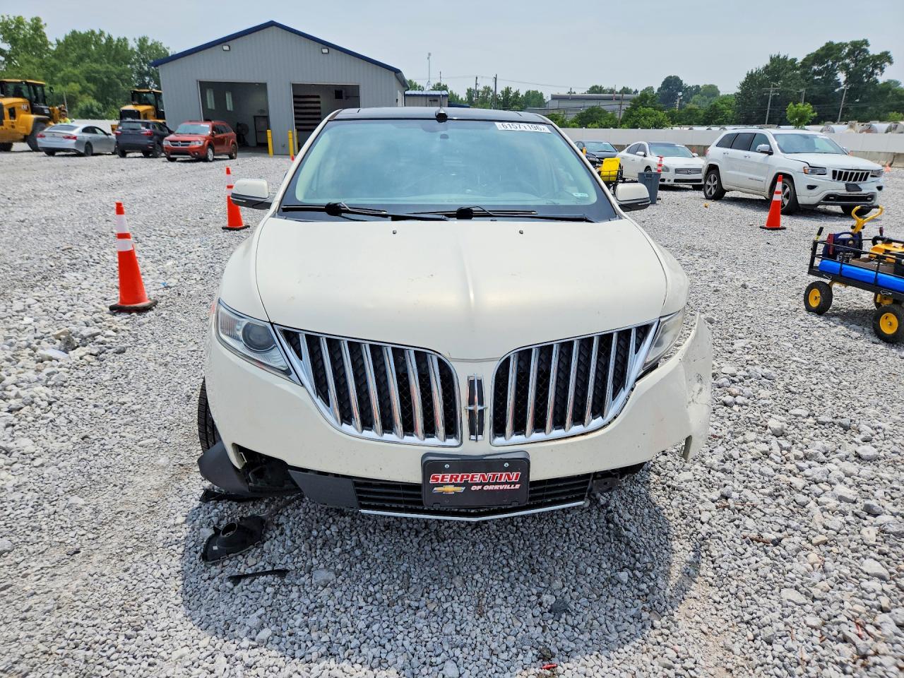 2013 Lincoln Mkx White vin: 2LMDJ8JK2DBL39750