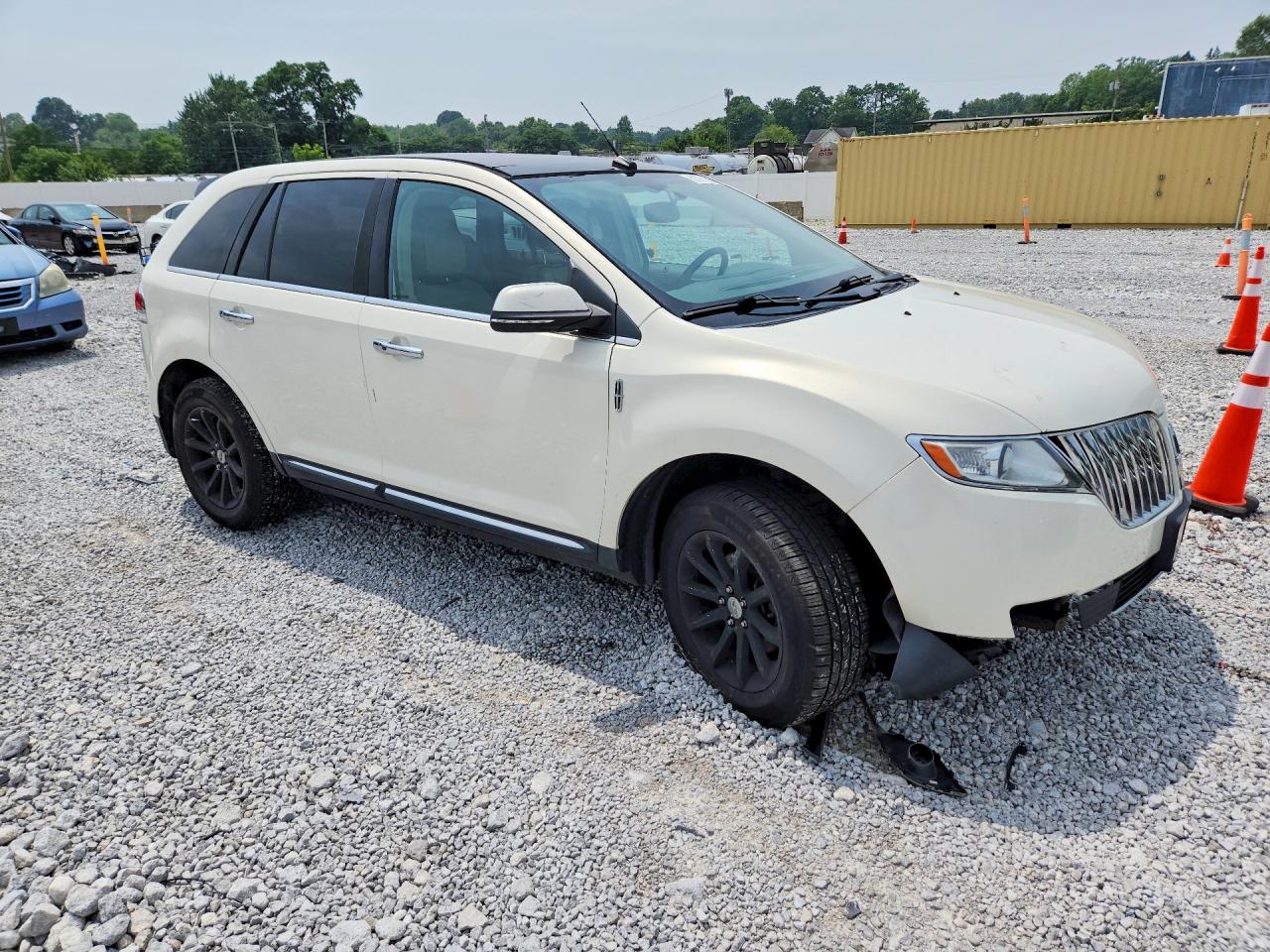 2013 Lincoln Mkx White vin: 2LMDJ8JK2DBL39750