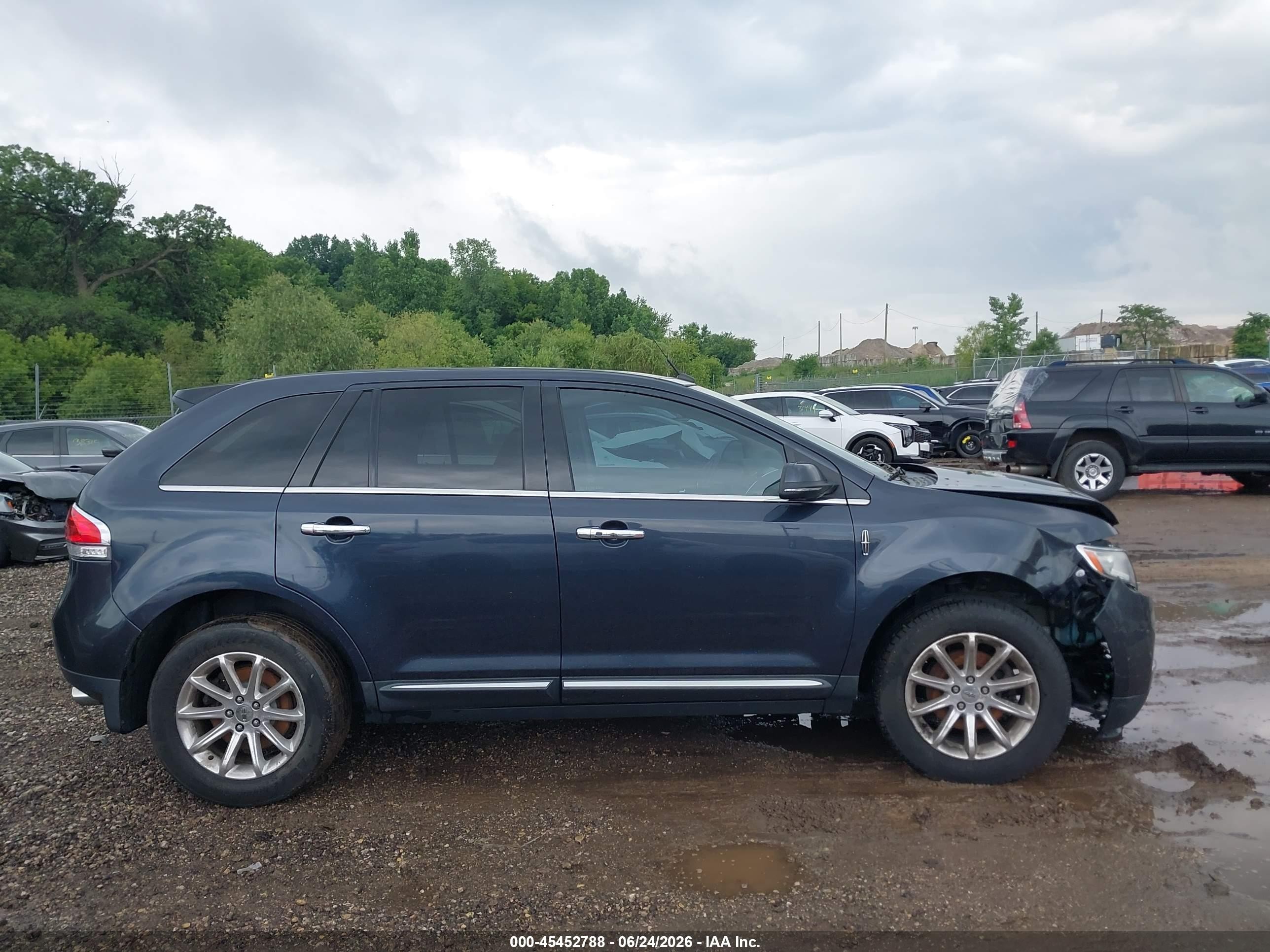 2013 Lincoln Mkx   Dark Blue vin: 2LMDJ8JK2DBL45192