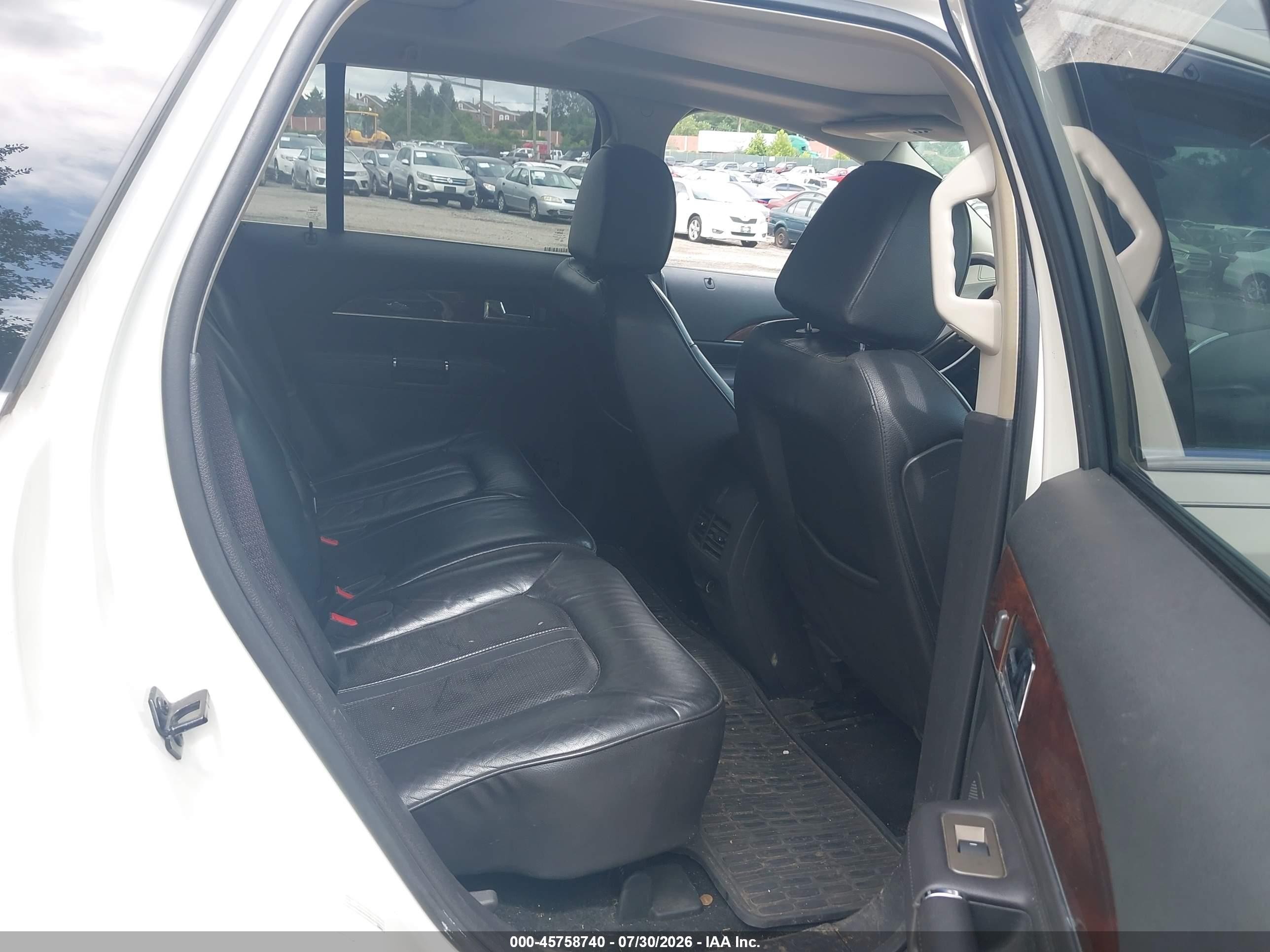 2013 Lincoln Mkx   White vin: 2LMDJ8JK2DBL47301