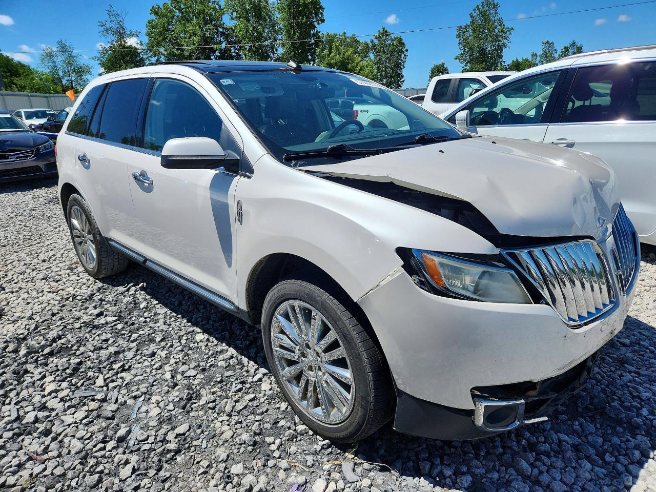 2011 Lincoln Mkx White vin: 2LMDJ8JK3BBJ22933