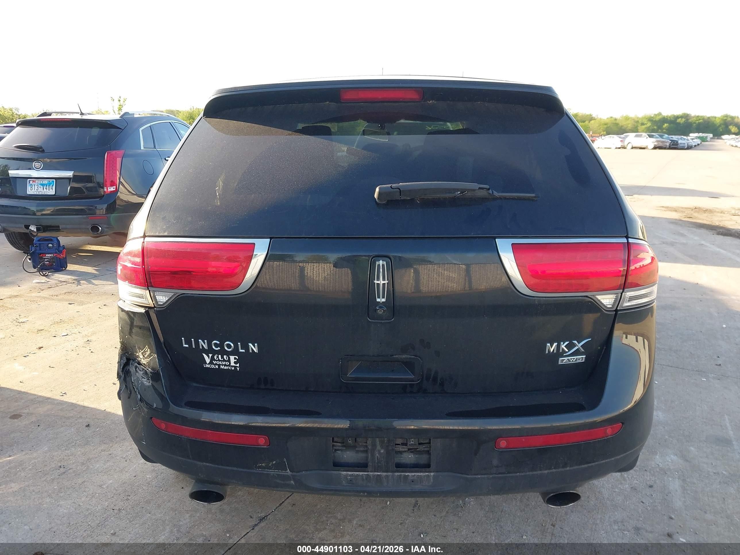 2012 Lincoln Mkx   Black vin: 2LMDJ8JK3CBL09090