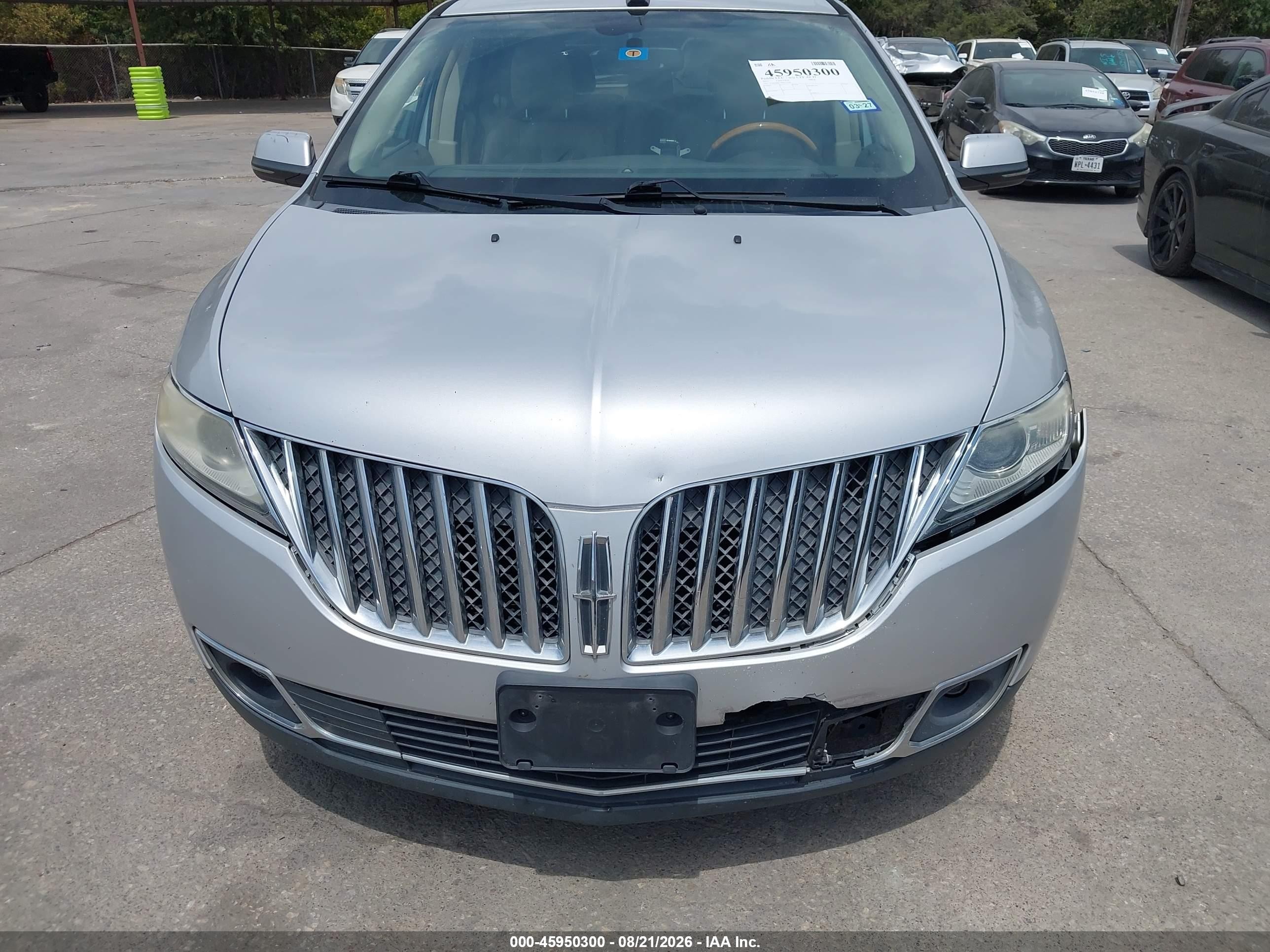 2013 Lincoln Mkx   Серебряный vin: 2LMDJ8JK3DBL12749