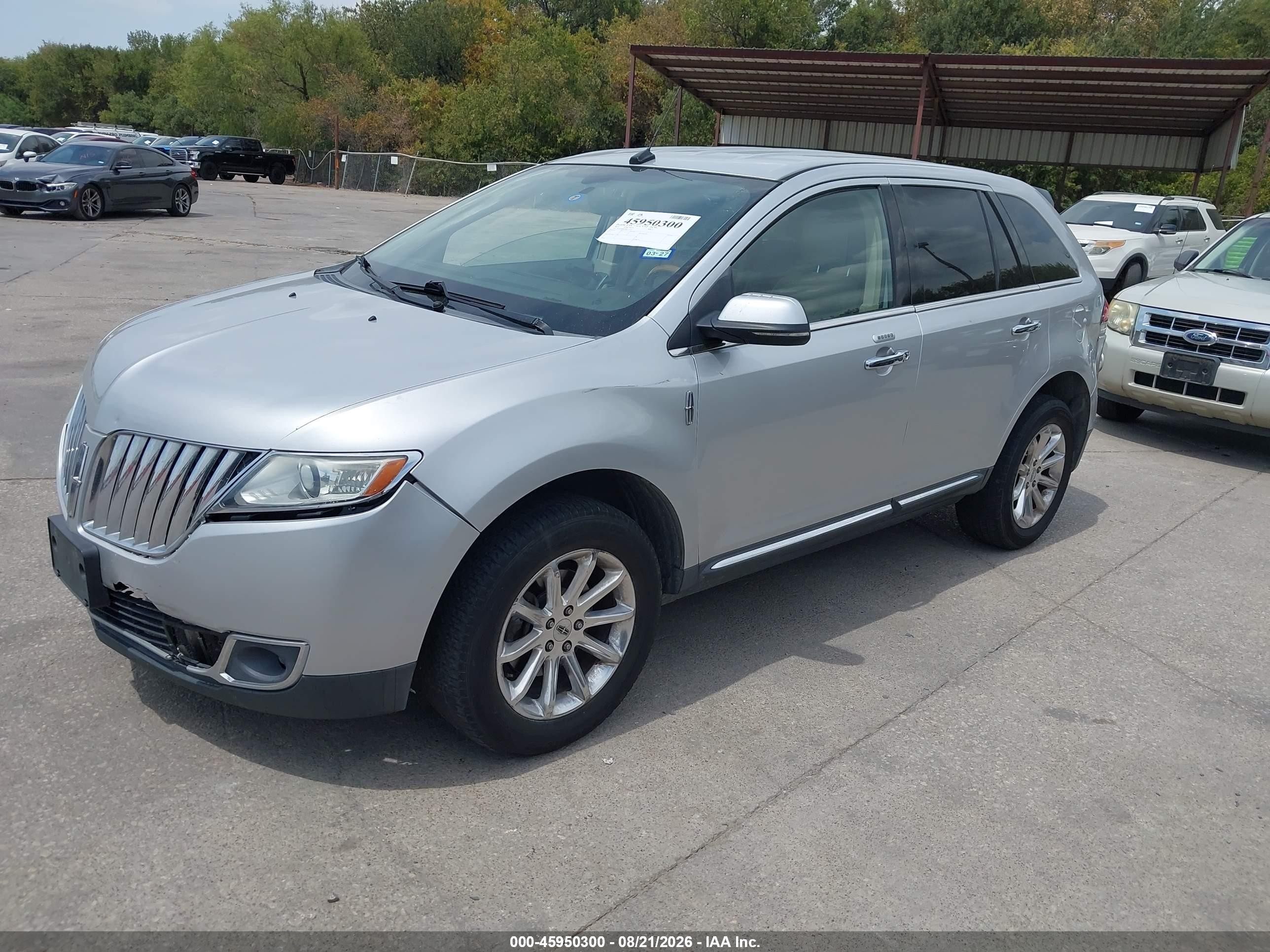 2013 Lincoln Mkx   Серебряный vin: 2LMDJ8JK3DBL12749