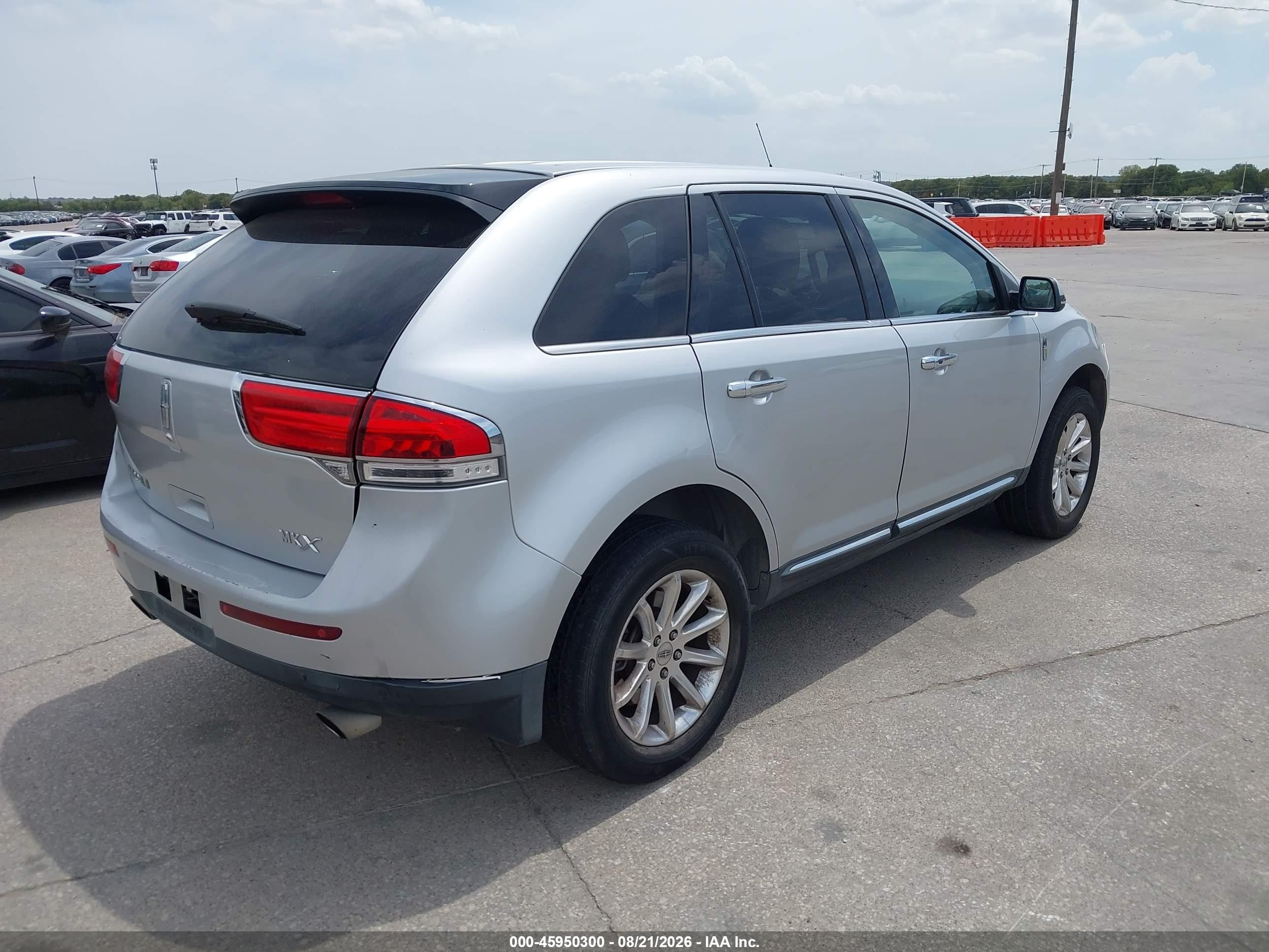 2013 Lincoln Mkx   Серебряный vin: 2LMDJ8JK3DBL12749
