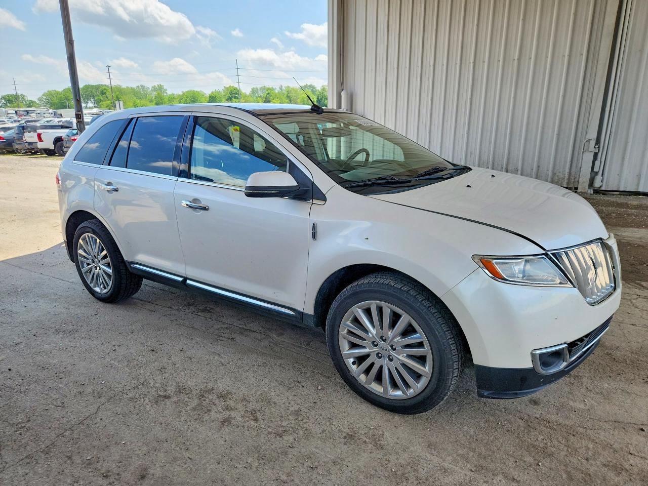 2013 Lincoln Mkx White vin: 2LMDJ8JK3DBL20754