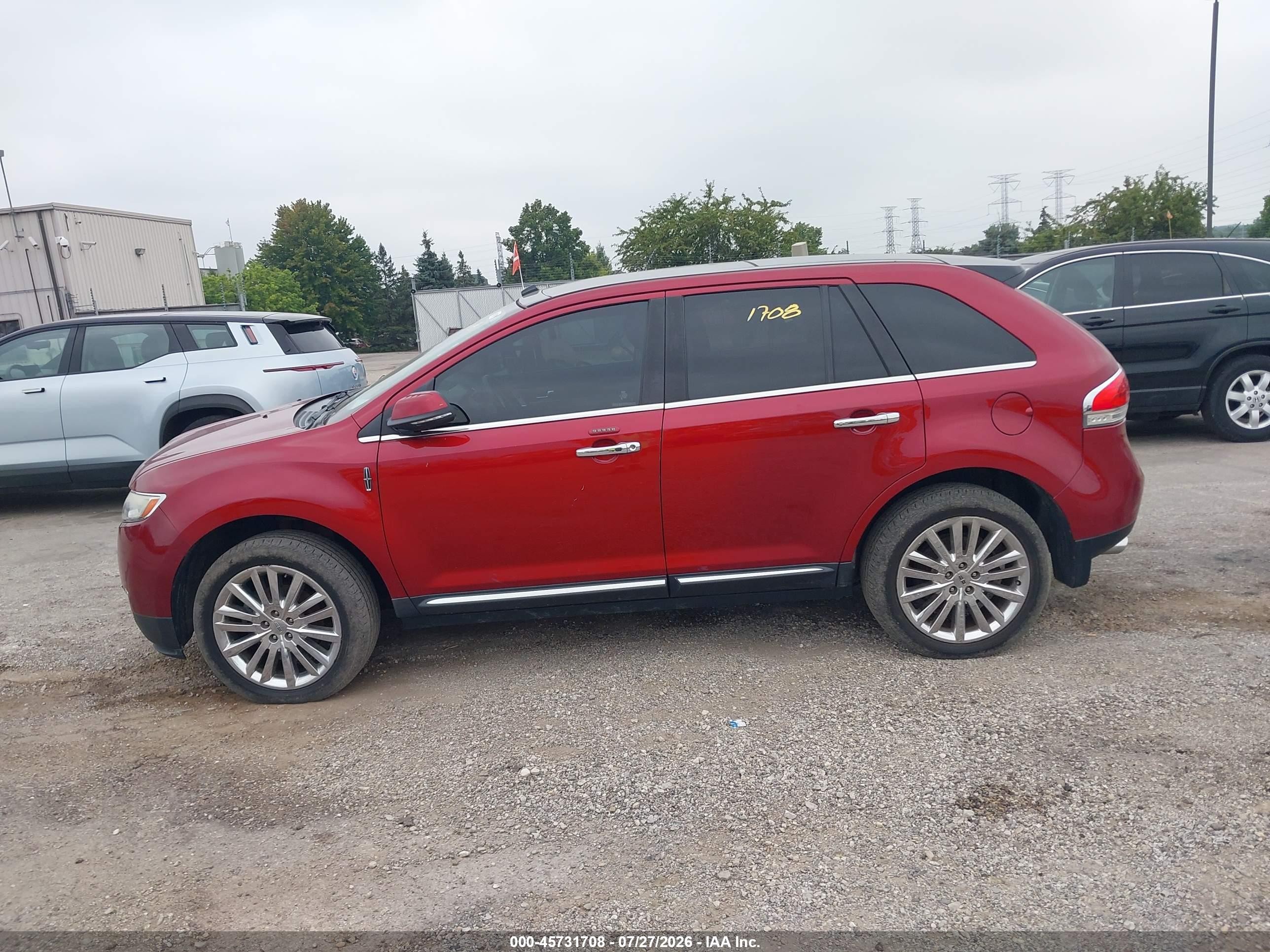 2013 Lincoln Mkx   Burgundy vin: 2LMDJ8JK3DBL38445