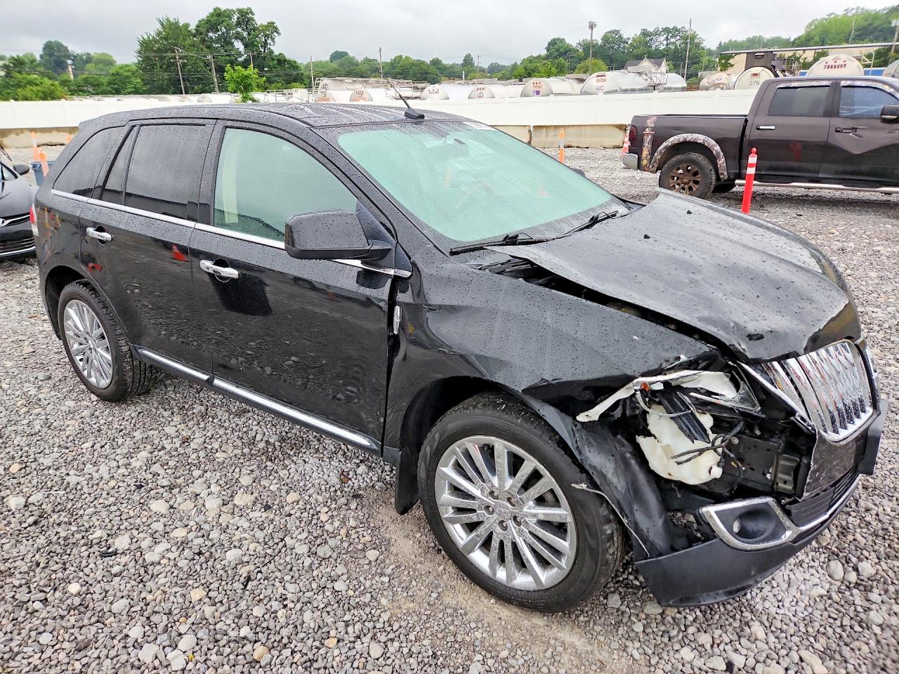 2011 Lincoln Mkx Black vin: 2LMDJ8JK4BBJ13075