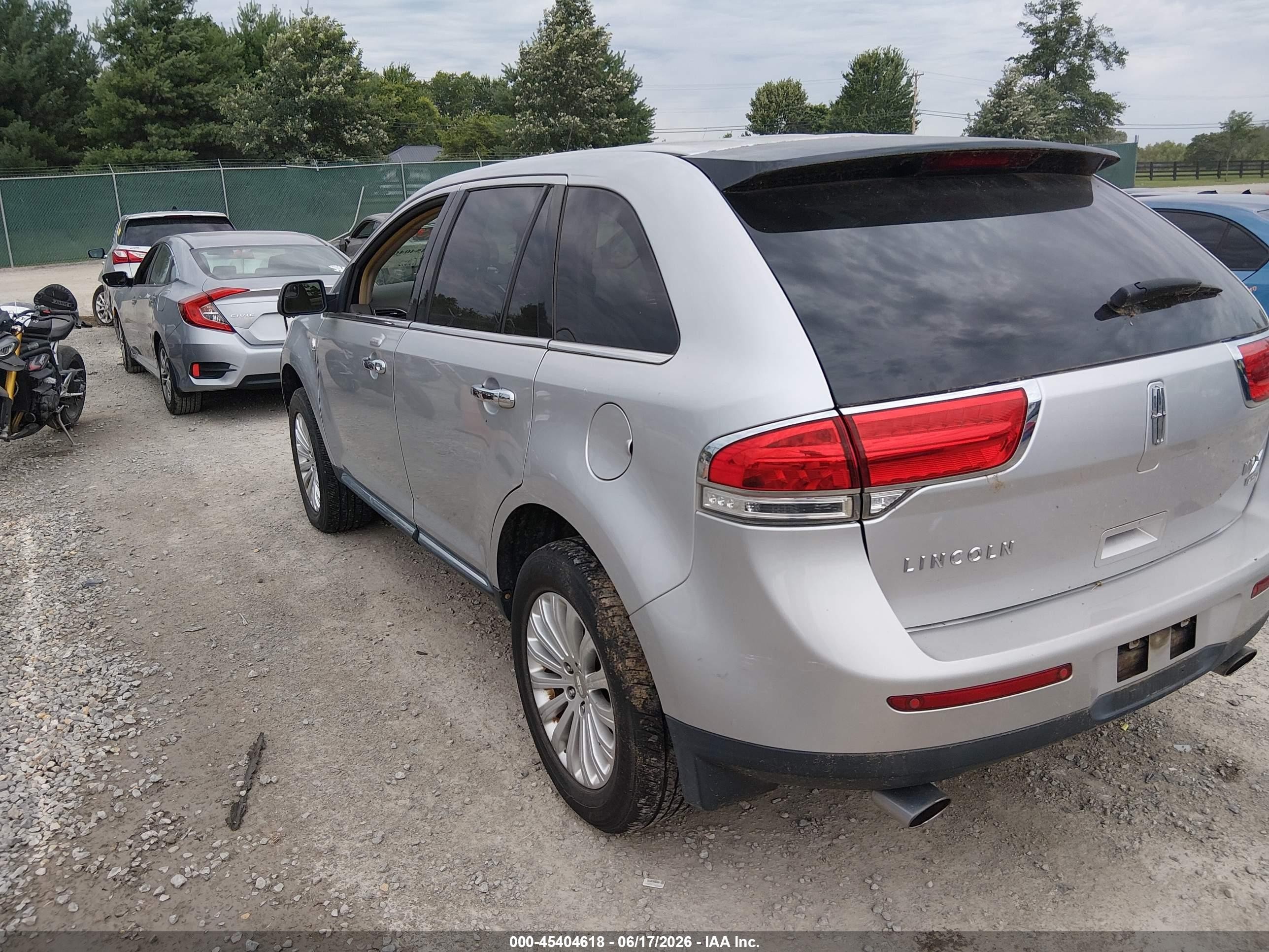 2011 Lincoln Mkx   Gray vin: 2LMDJ8JK4BBJ27574