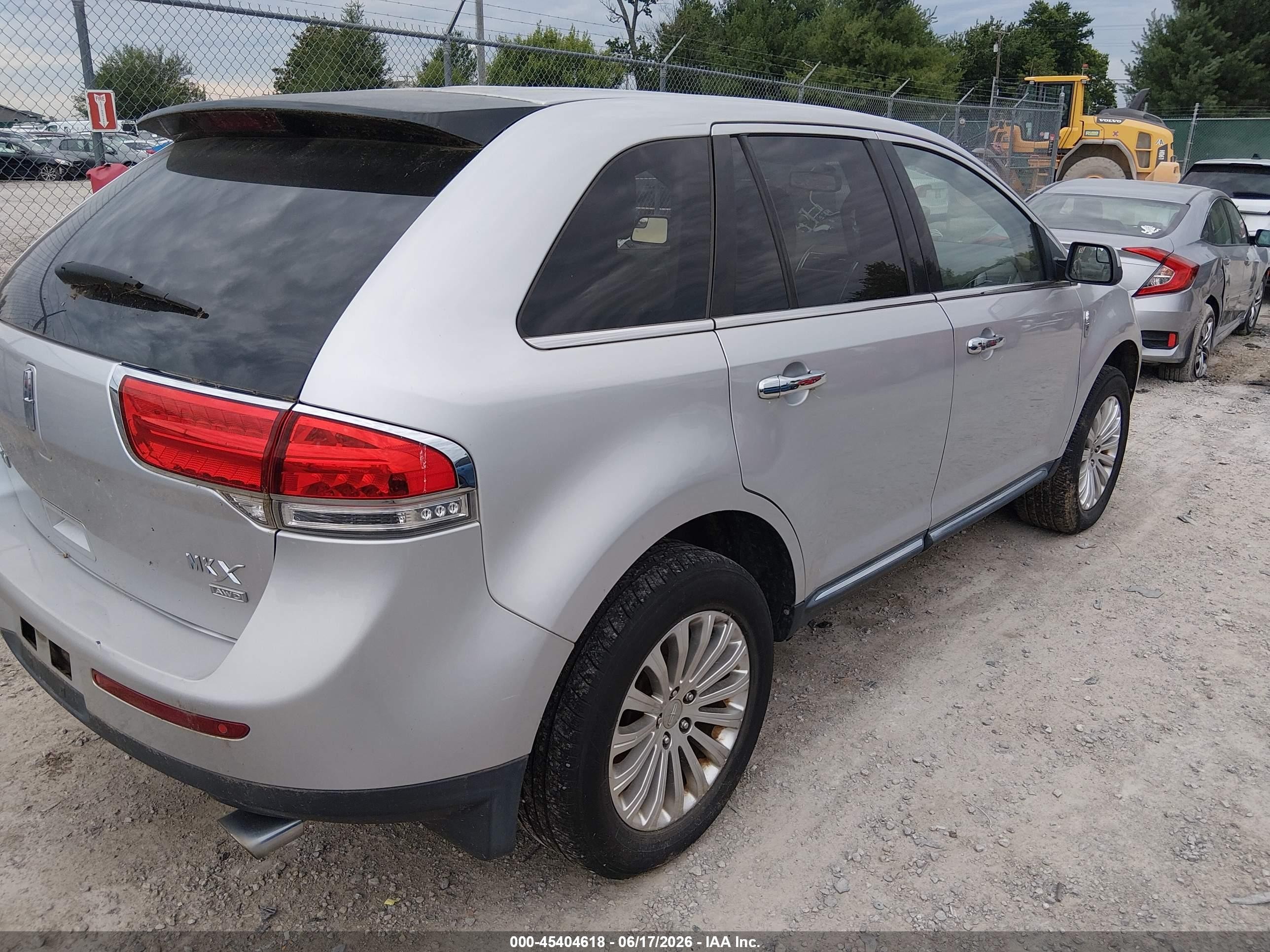 2011 Lincoln Mkx   Gray vin: 2LMDJ8JK4BBJ27574