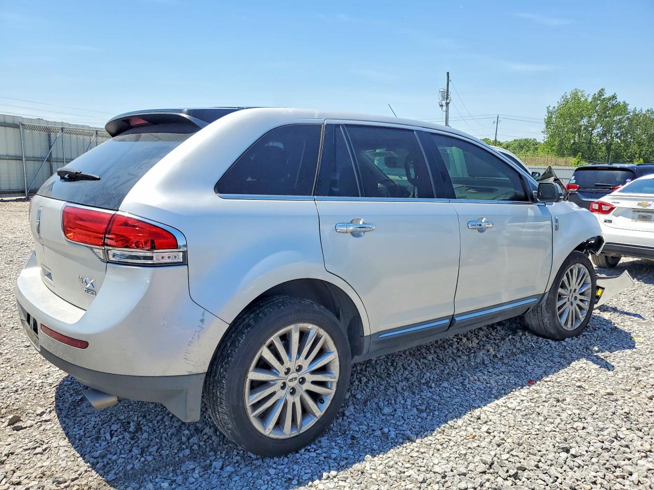 2012 Lincoln Mkx Silver vin: 2LMDJ8JK4CBL16209