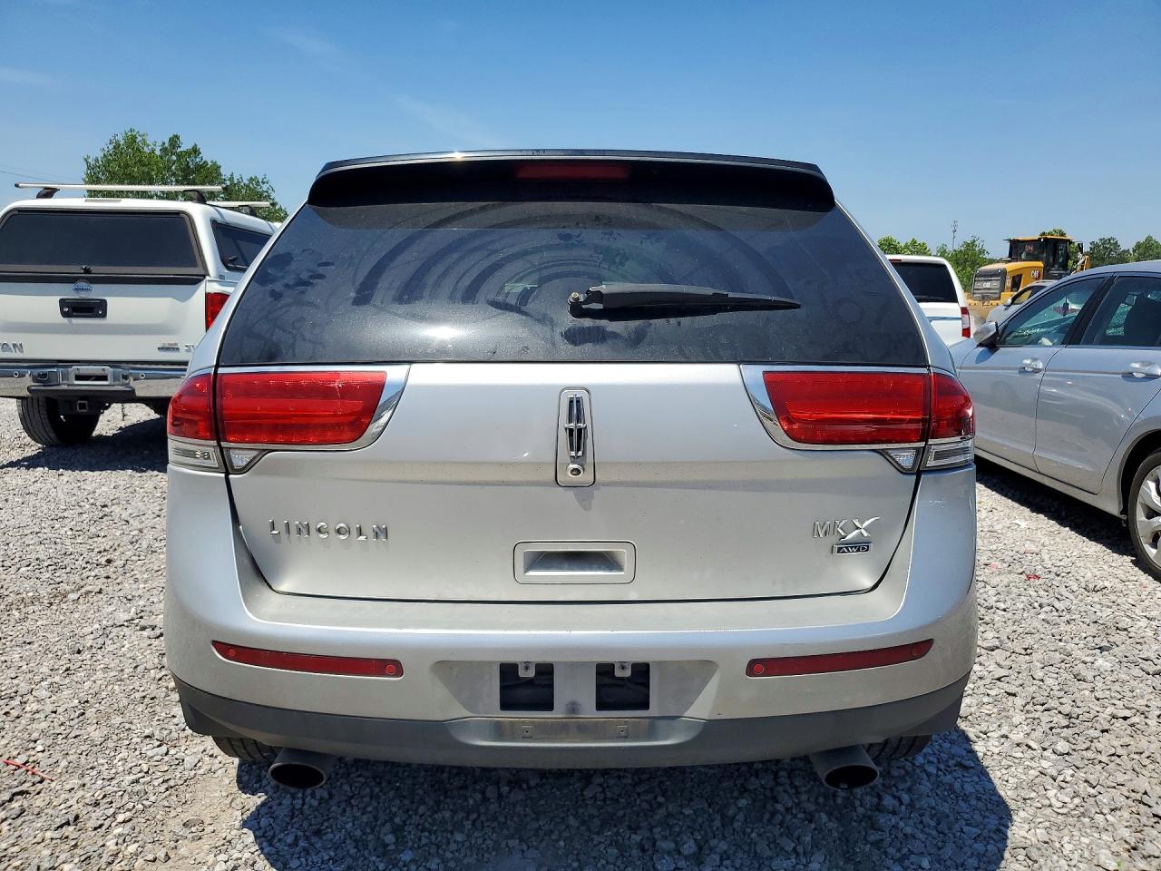 2012 Lincoln Mkx Silver vin: 2LMDJ8JK4CBL16209