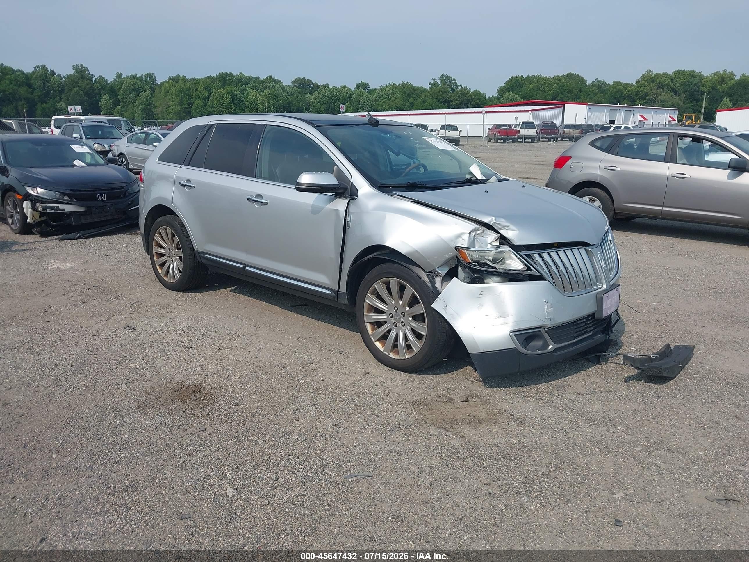 2013 Lincoln Mkx   Silver vin: 2LMDJ8JK4DBL06863