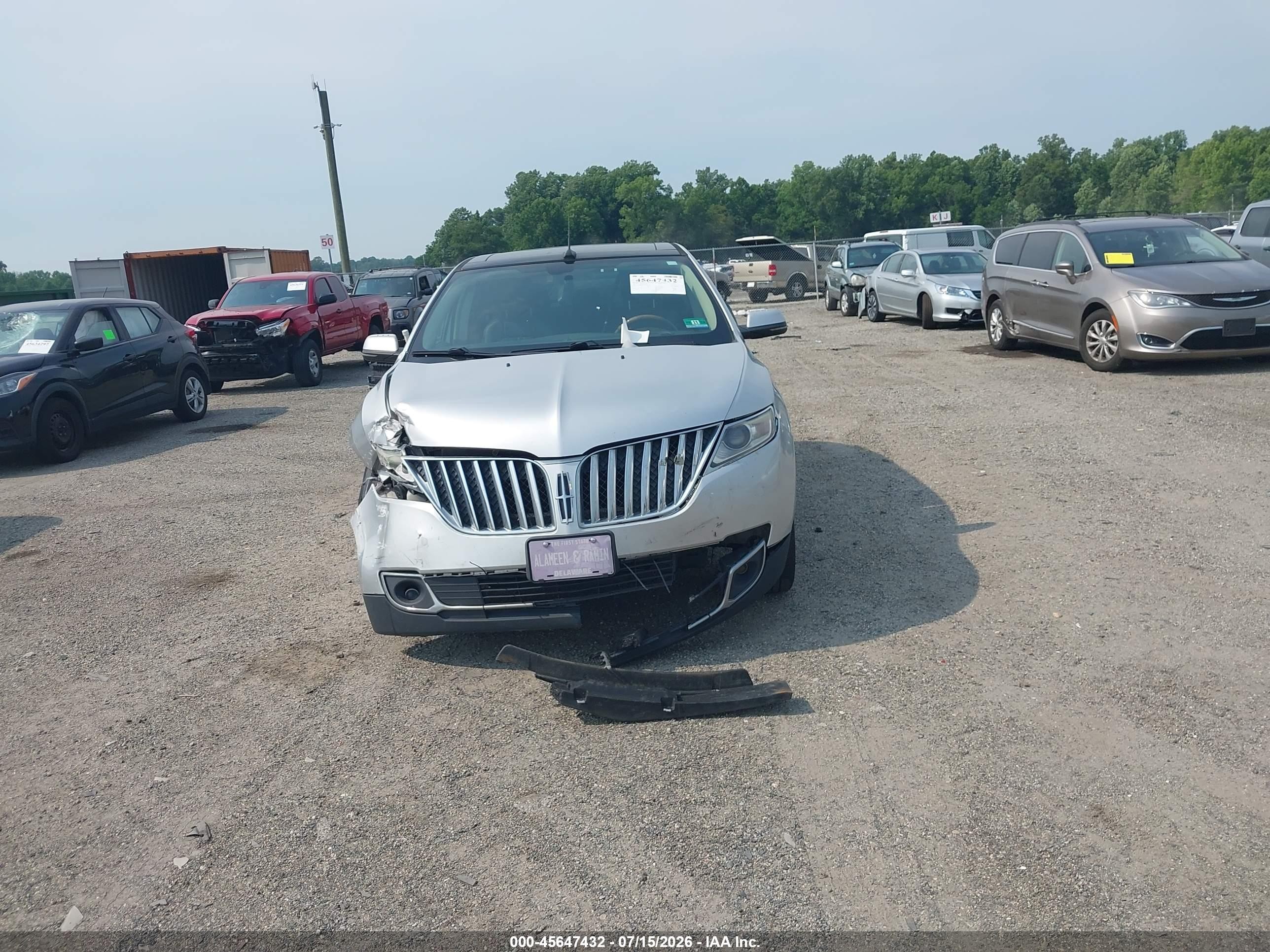 2013 Lincoln Mkx   Silver vin: 2LMDJ8JK4DBL06863