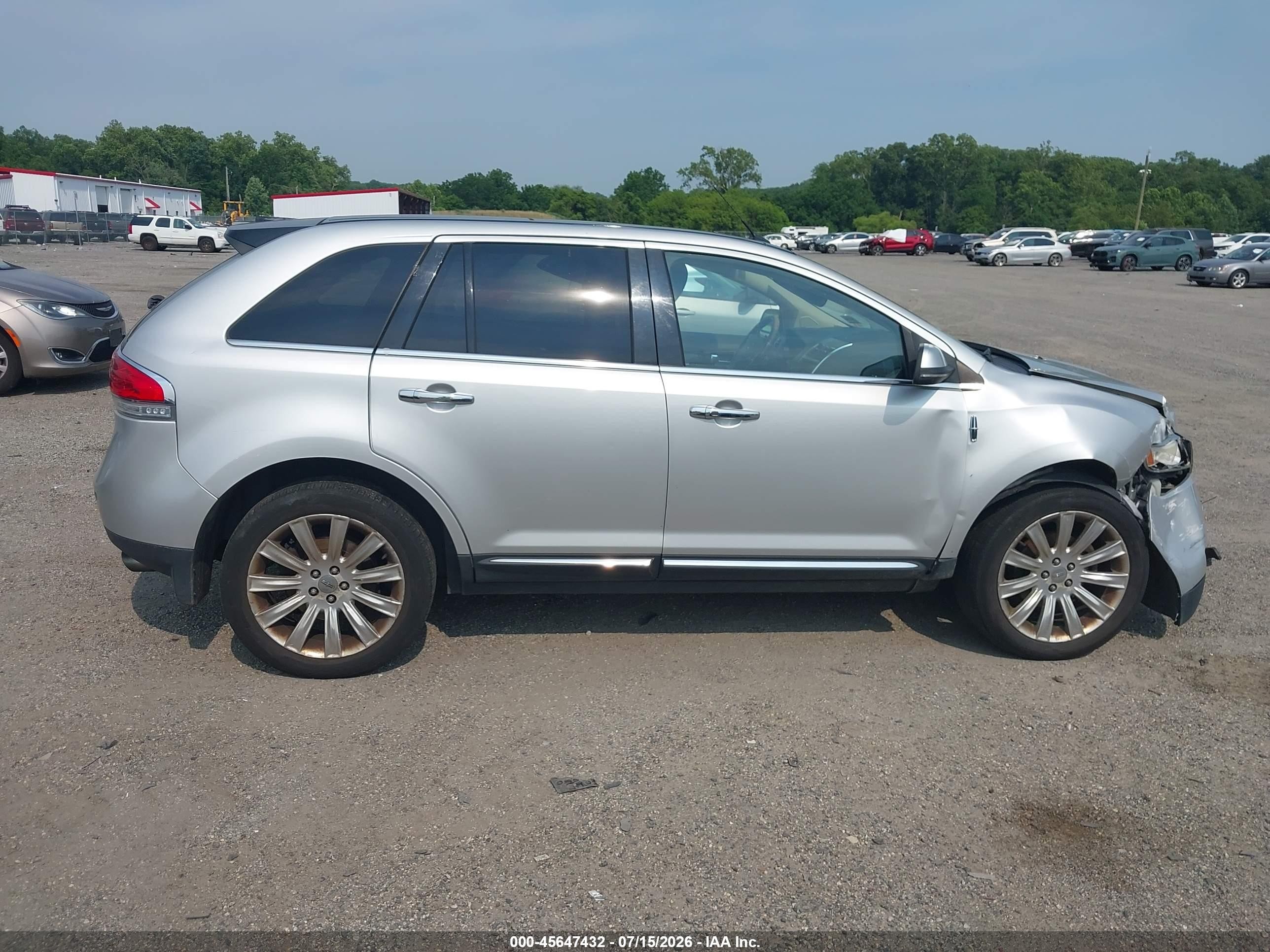 2013 Lincoln Mkx   Silver vin: 2LMDJ8JK4DBL06863